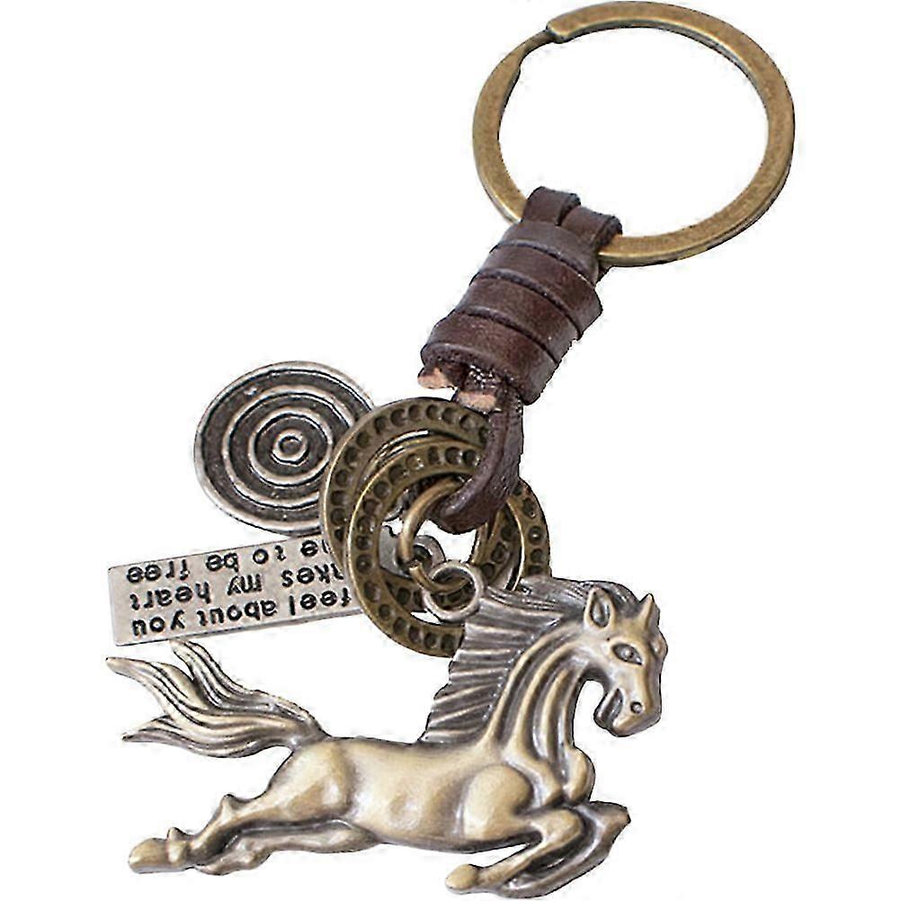 Horse Pendant Keychain Metal Animal Bag Hanging Ornament