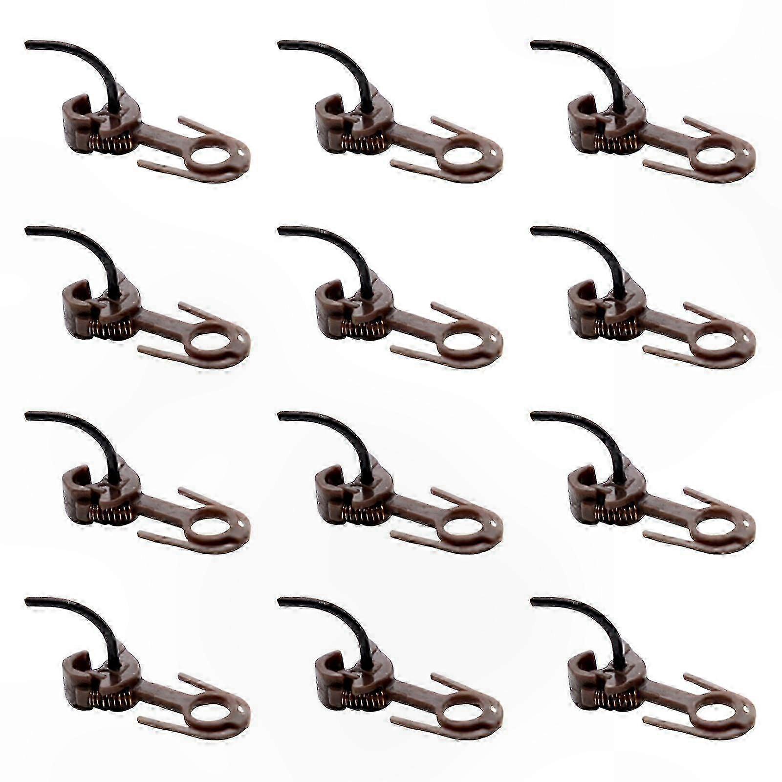 12-Pack HO Scale Train Couplers for Model Railroads, Durable 1:87 Accessories