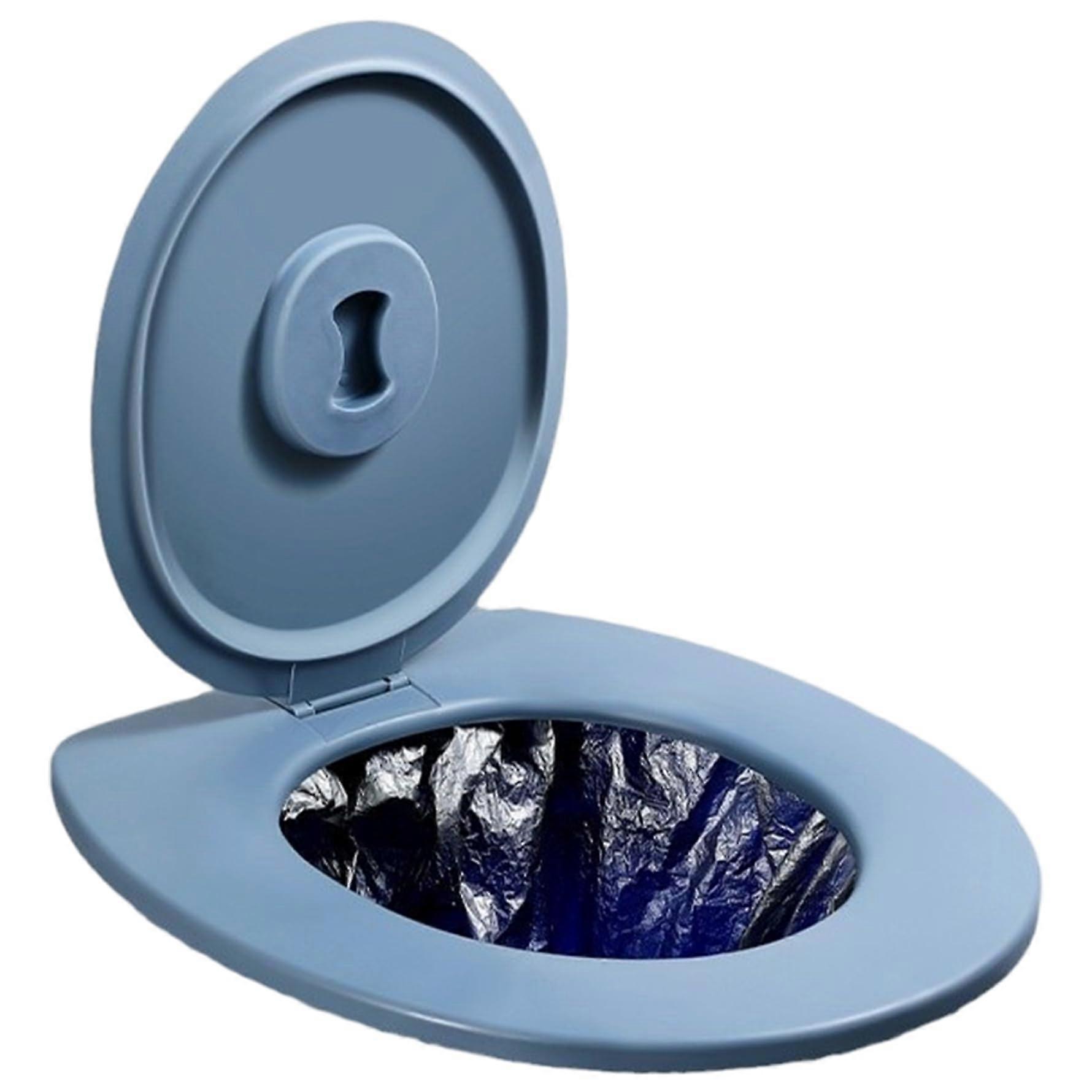 Bucket Toilet Seat With Lid PVC Waterproof Camping Seat 250kg Load Capacity Portable With Fixed Slots For Long Trips