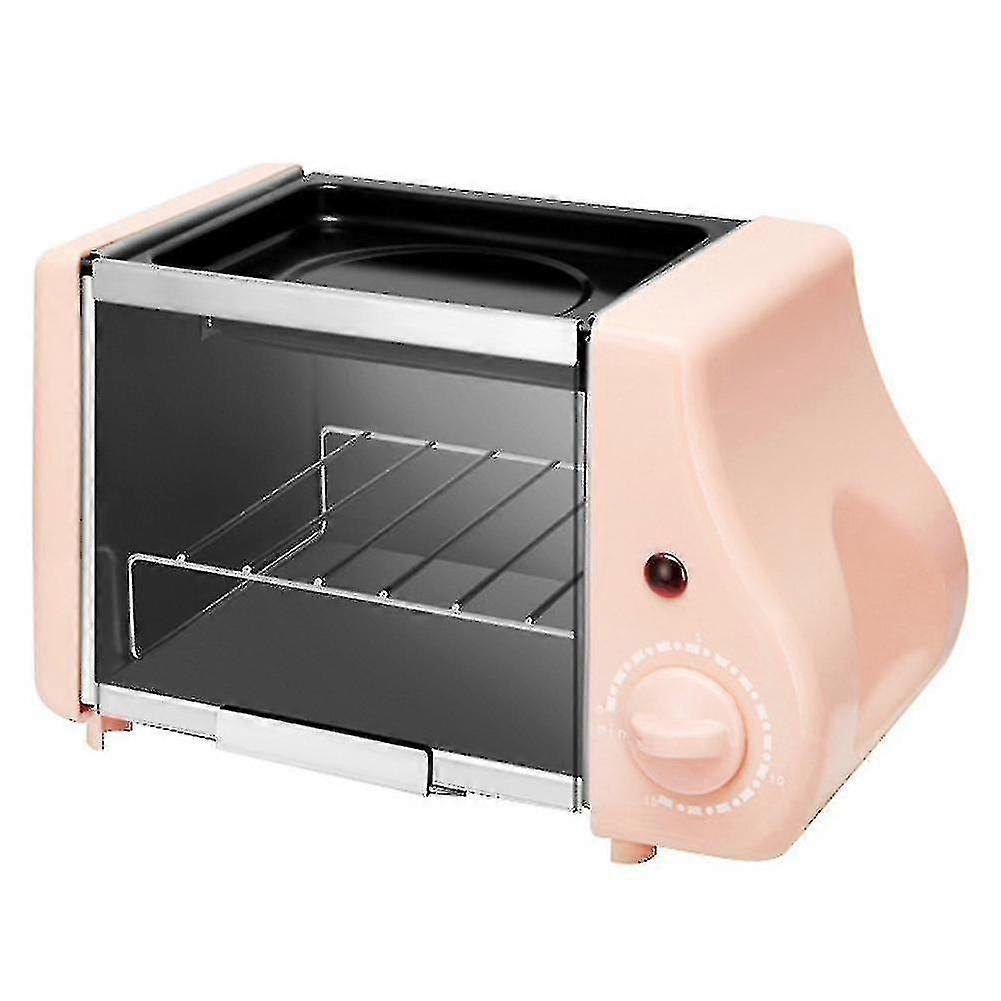 Electric Oven Toaster Cake Baking Machine Frying Pan Eu Plug Pink