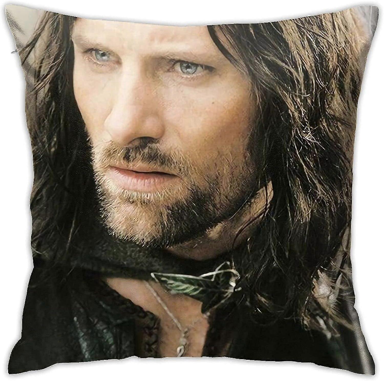 n7ビゴモーテンセン枕カバー枕カバーソフトクッションカバー装飾スロー枕ソファカースクエア枕カバーホームベッド装飾用(18x18in)-TB300