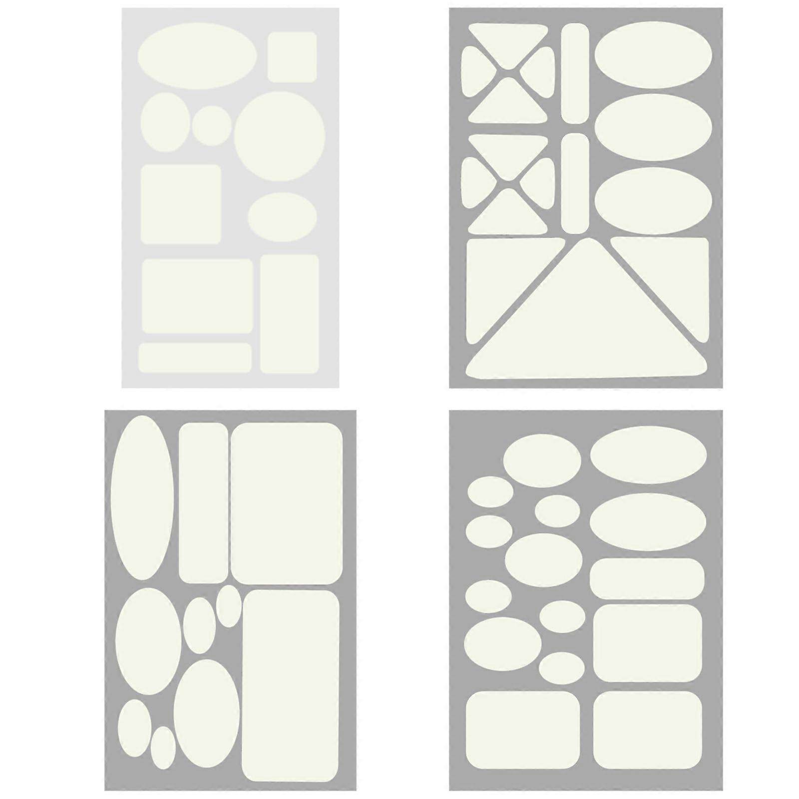 4 Pcs Down Jackets Repair Patches Easy to Use Tear Resistant Adhesive Fabric Patches for Hole Repairing  White