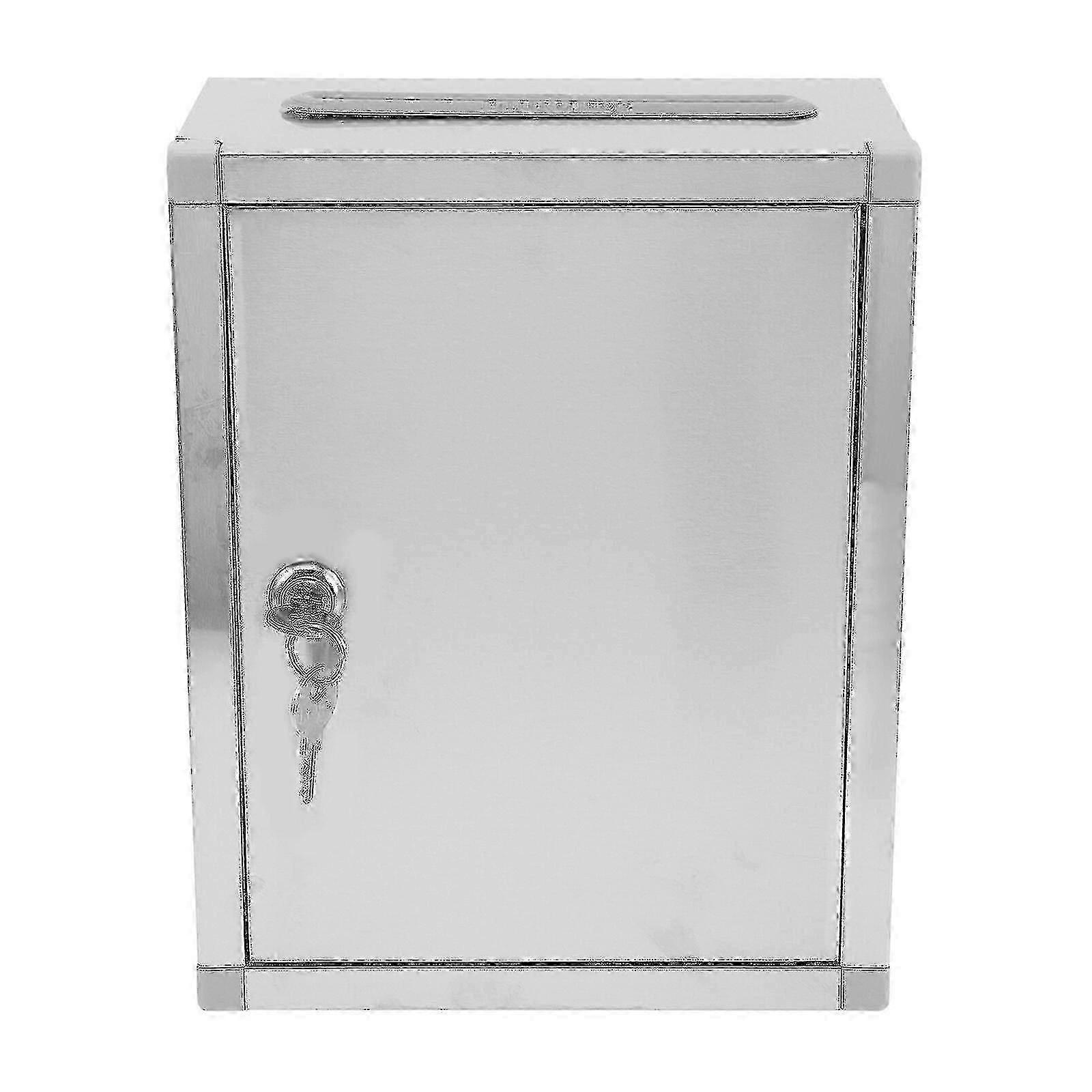 Large Secure Deposit Box Safe Donation Ballot Mail Manager Curbside Donation Box