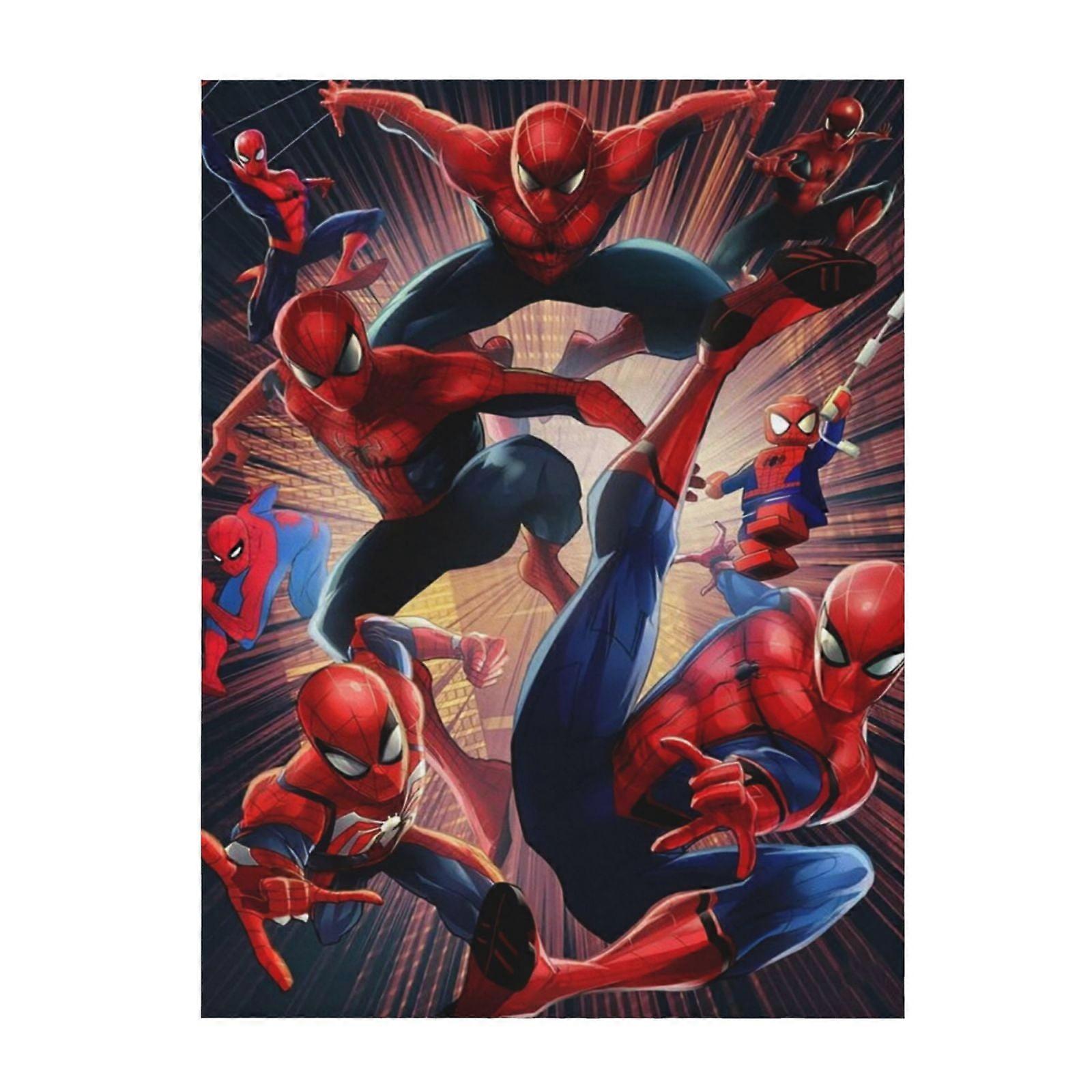 Into The Spider-Verse Soft And Comfortable Throw Blanket Plush Lightweight Warm Plush Flannel Blanket And Throws For Couch Sofa Bed 80"X60"
