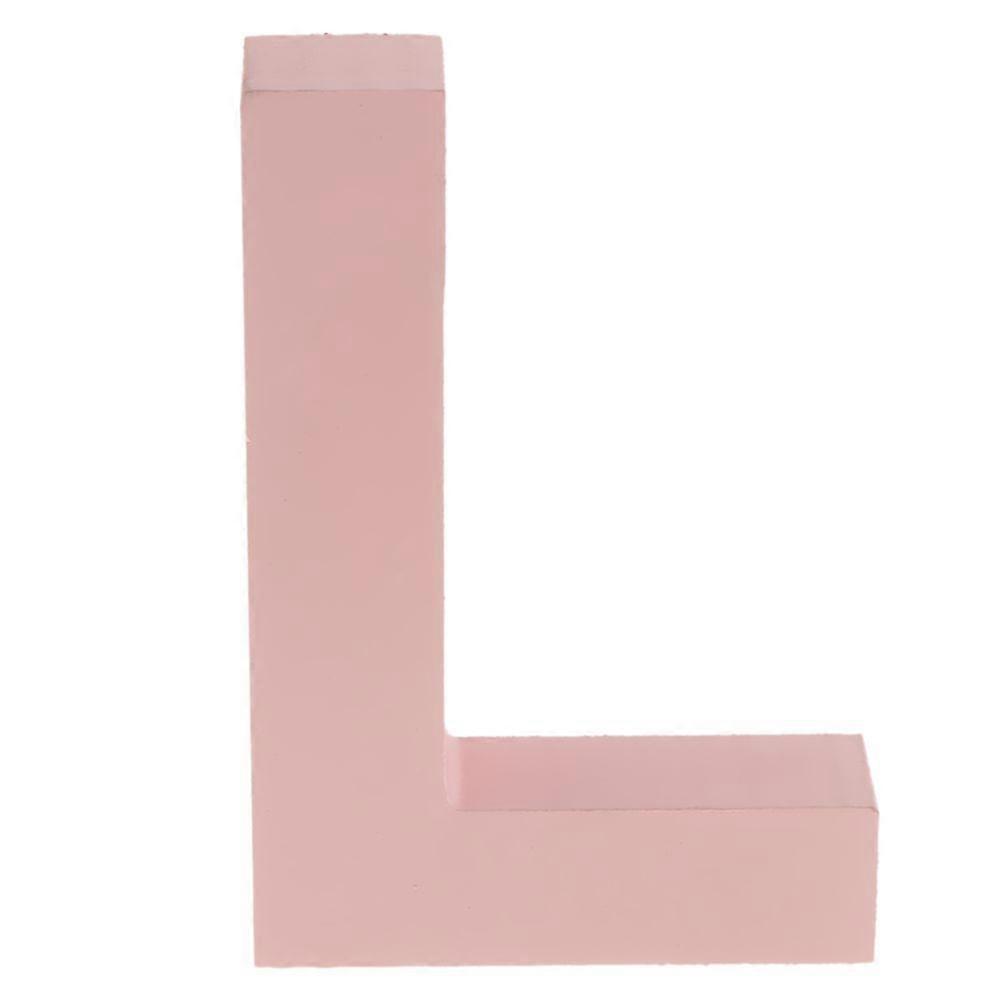 Float letters wooden rose letters door numbers alphabet letter address spells L
