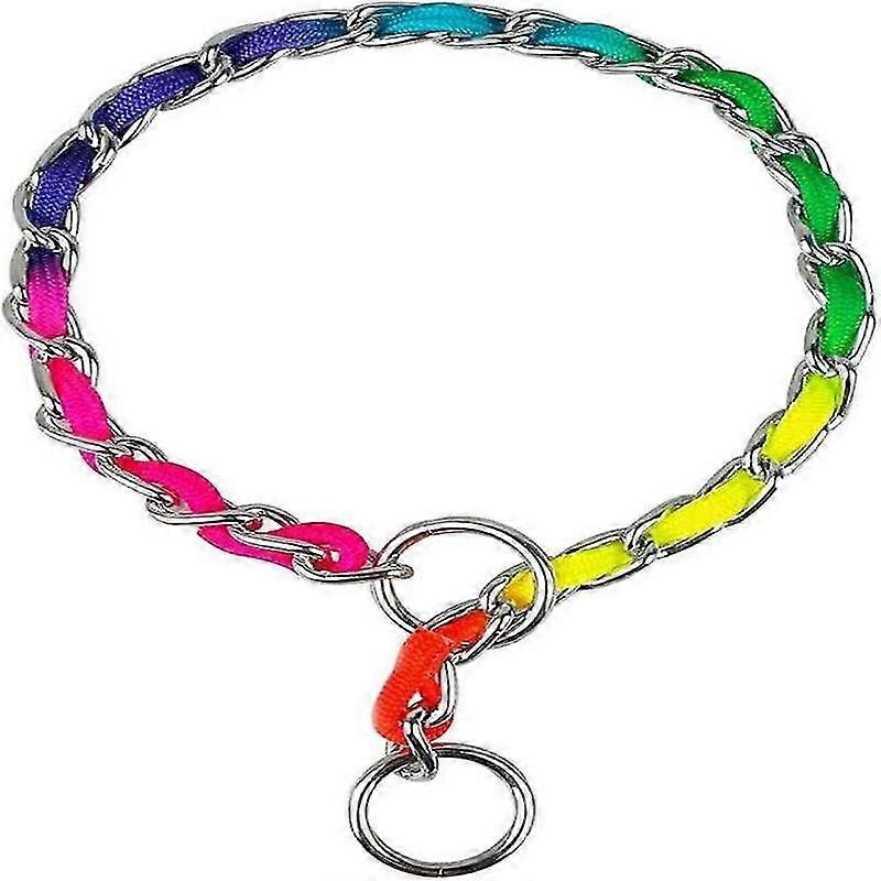 ketten halsband hund Woofchain Kettenhalsband aus Edelstahl Orange