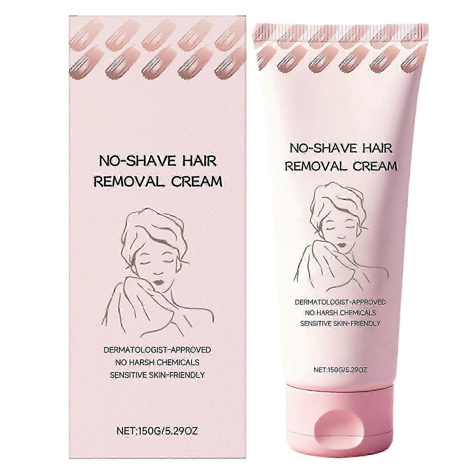 Bare Basics No Shave Hair Removal Cream for Sensitive Skin - Fast Gentle Depilatory Moisturizing Formula for Soft Smooth Skin