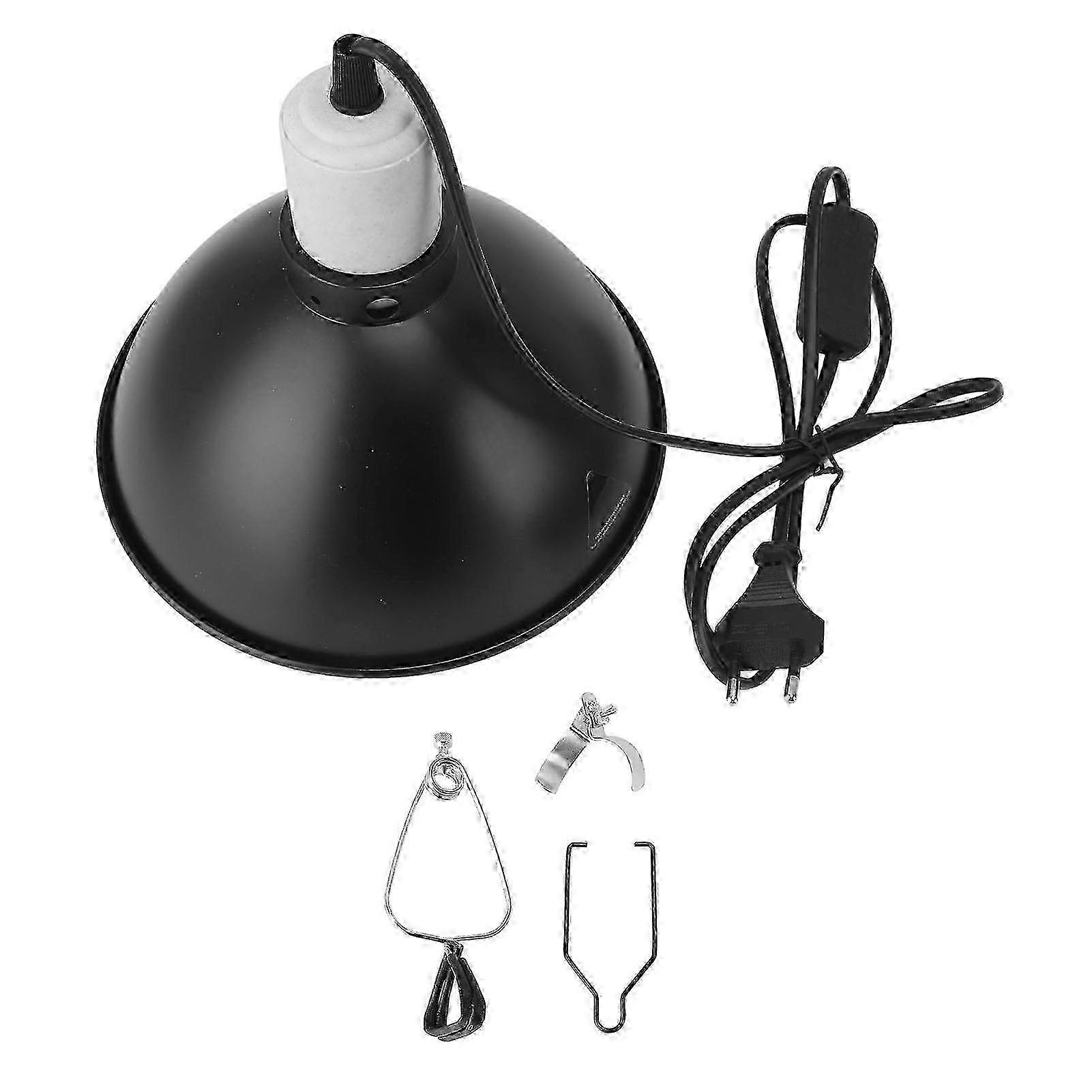 Reptile Fixture 300W with Fireproof Shade Stainless Steel Construction UVB UVA Pet Heat Lamp for Lizards Turtles Snakes 2025