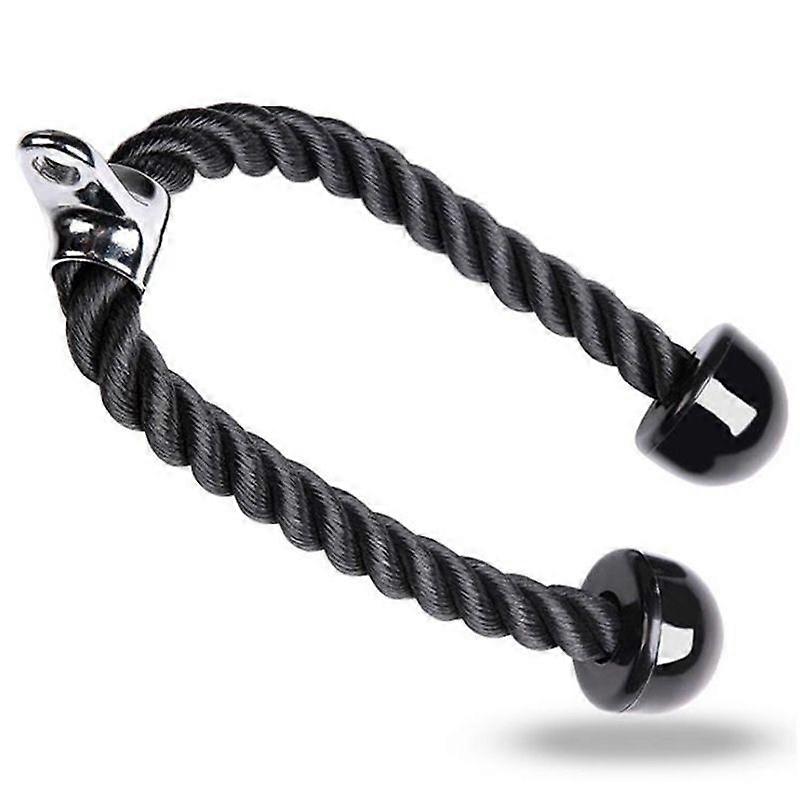 Triceps Push Pull Down Rope Cord, Duty Tricep Rope Cable for Multi GymFor Arm Strength Training Combinations1pcsblack