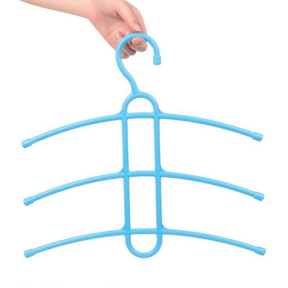 Multifunctional 3 Layer Hanger Hook Space Saver Clothes Hanger Clothes Rack Wardrobe Organizer