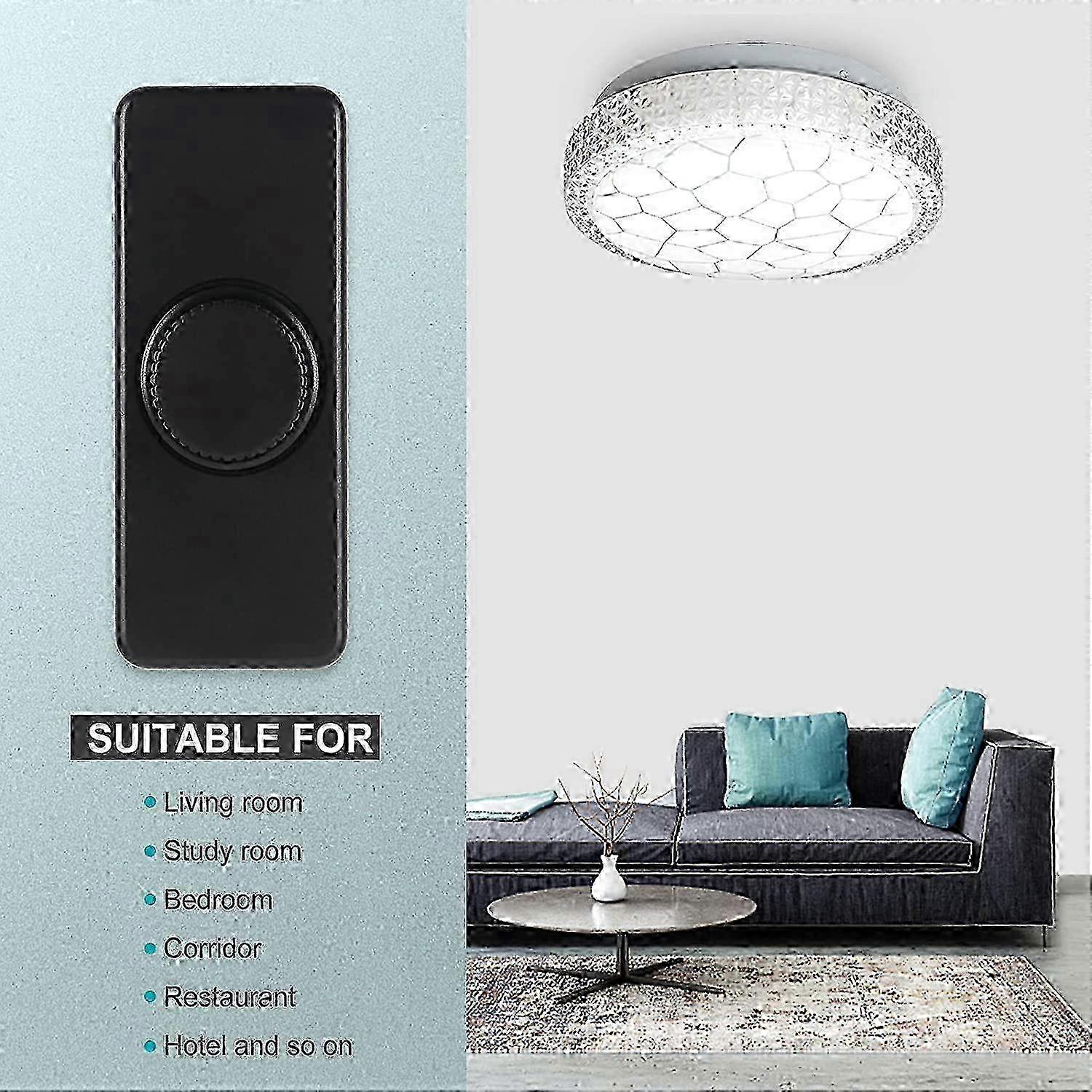 3-100W LED rear edge dimmer (rotary dimmer), used for dimmable LED, incandescent lamp, halogen lamp, 220-240V, CE plug-in switch, black