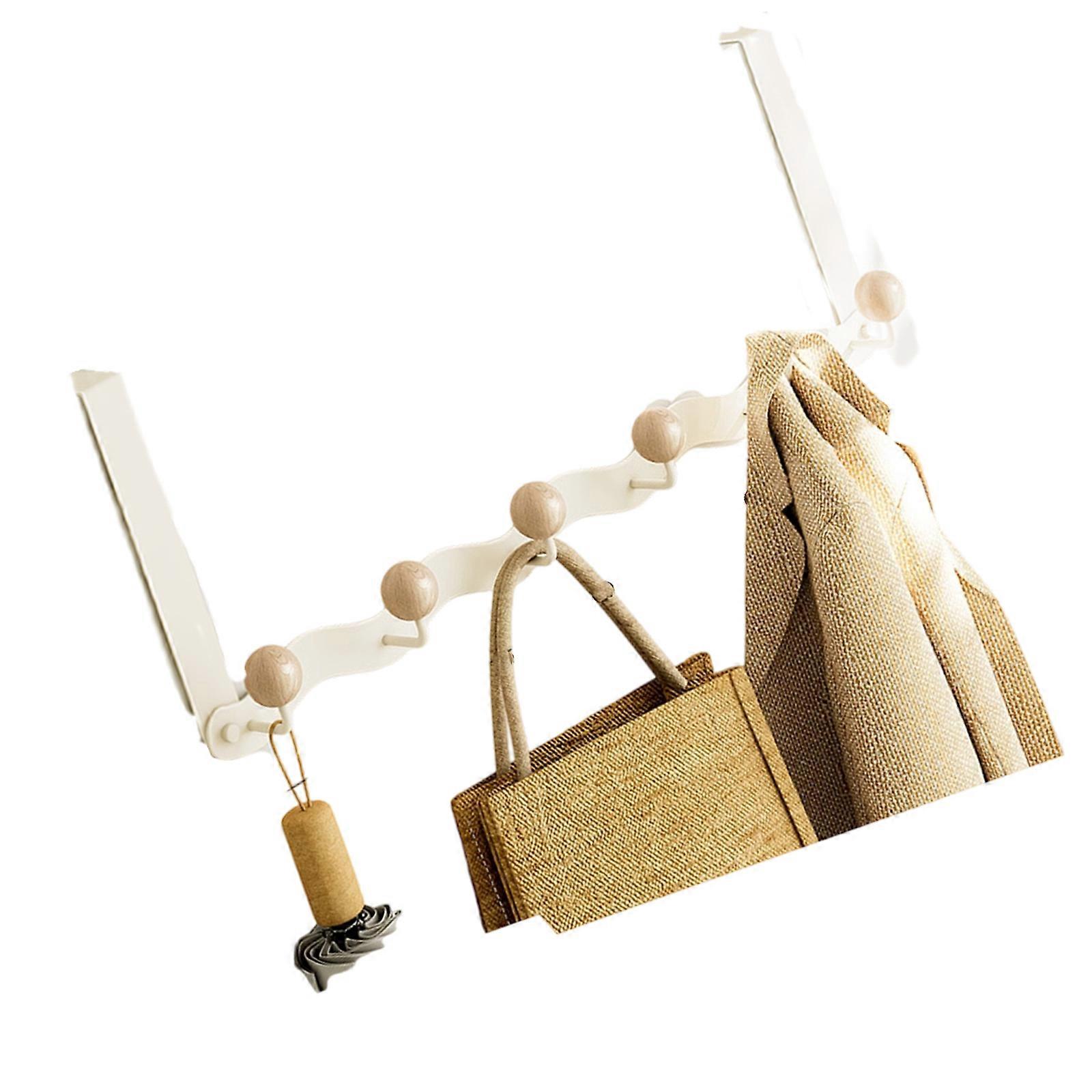 Secure Door Hanger for Bathroom Bedroom Entryway Organizing Accessory Multicolor