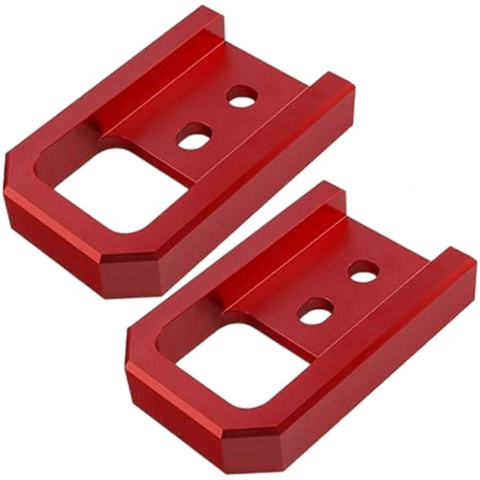 2Pcs Heavy Duty Recovery Hooks Aluminum Alloy Construction for Select Model Trucks Red Finish Upgrades Multicolor