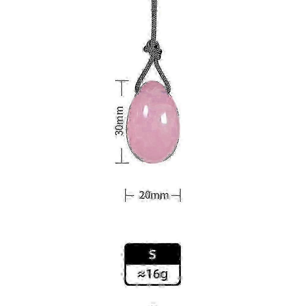 Exercitador de Kegel feminino com quartzo rosa natural