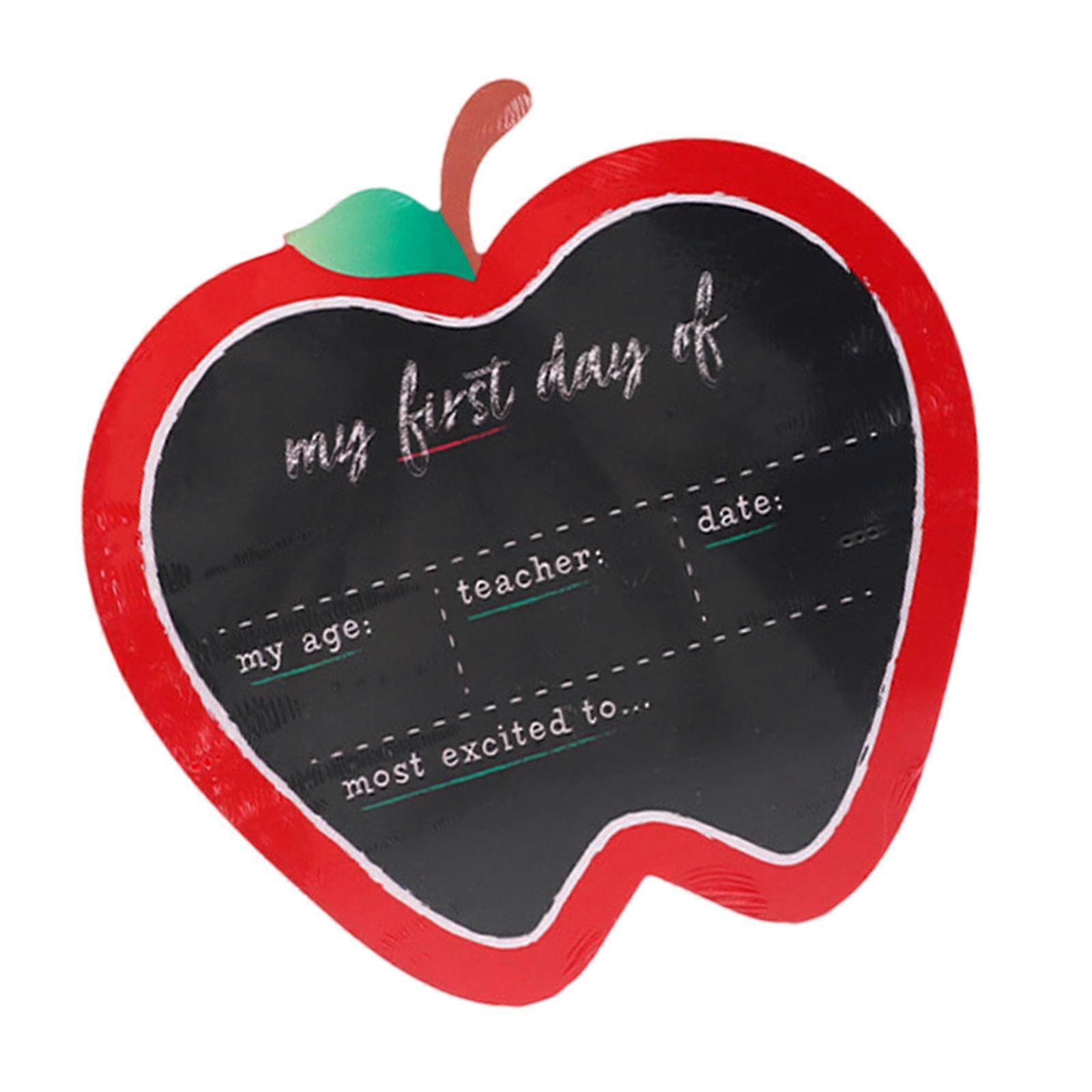 Ecological Friendly Reversible Wooden Chalkboard Portable Blackboard Student Writing Board for Study Schedule Organizers Multicolor