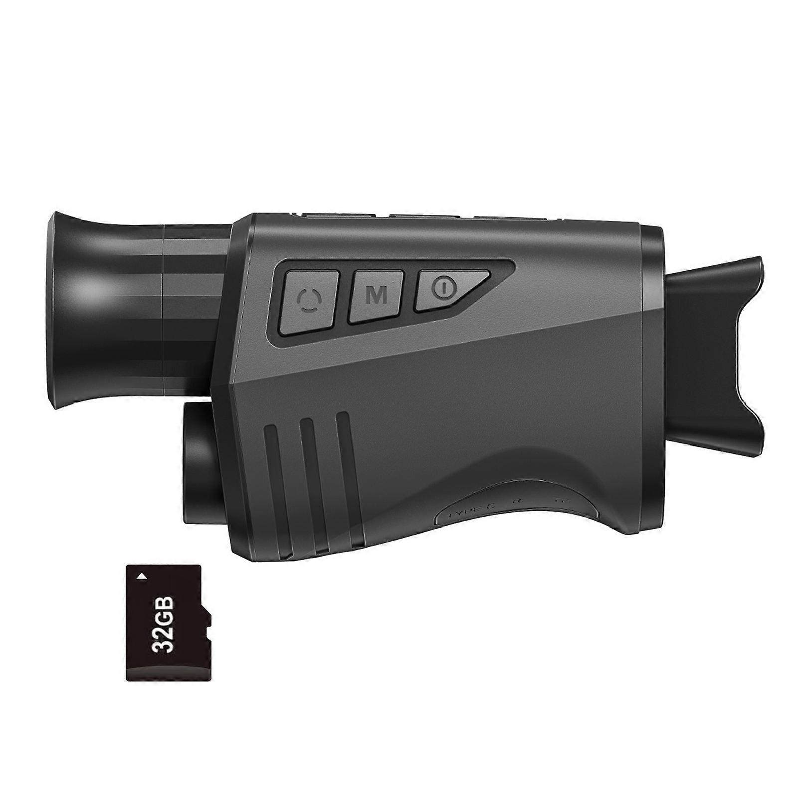 IR Hunting Telescope With 1080P Camera 300M Ranges Night View Monocular For Outdoor Exploration And Surveillances Multicolor