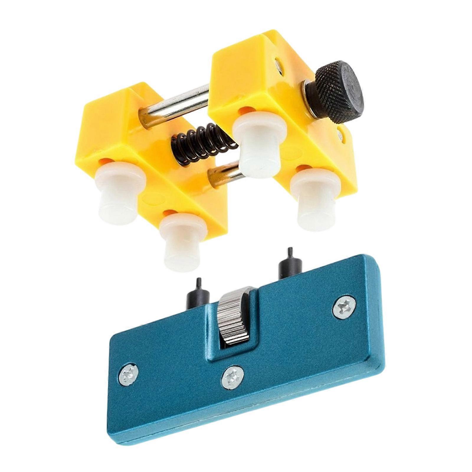 Professional Watch Case Opener Set Tool Kits with Holder Base Easy Installation For Efficient Watch Servicing Project Multicolor