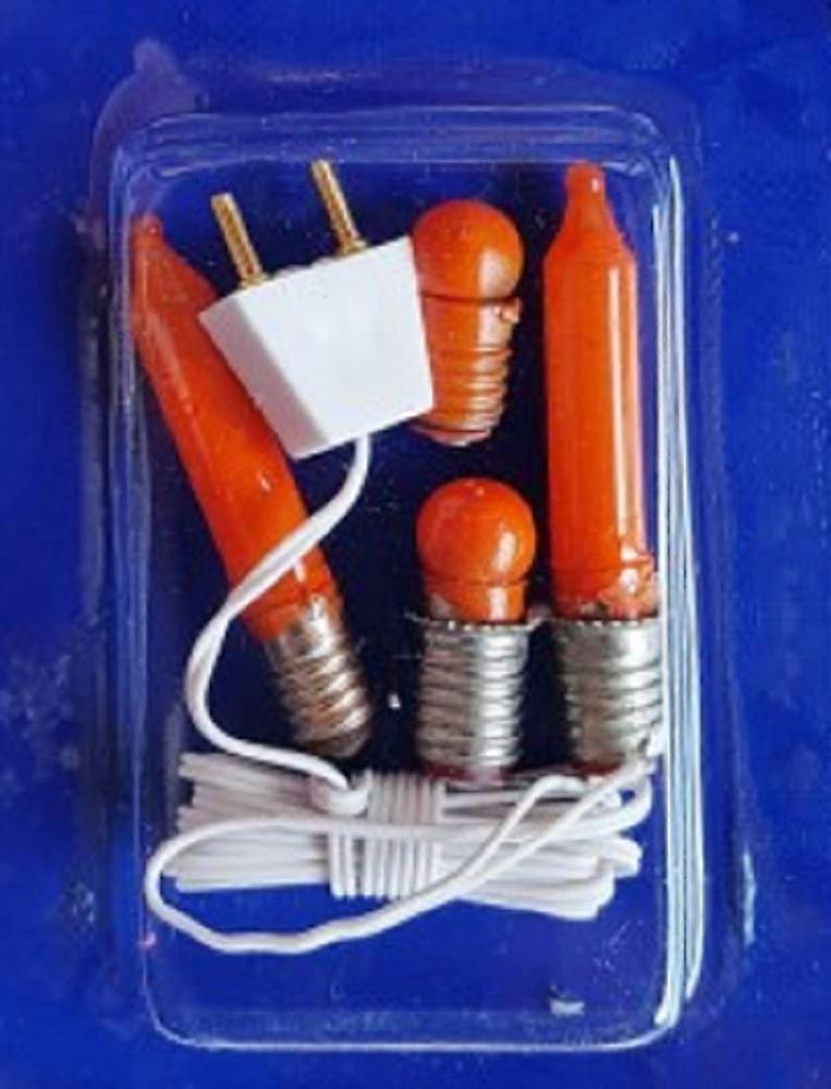 دمى البيت 12v فليكر اللهب لمبة وحدة لحرائق مصغرة 