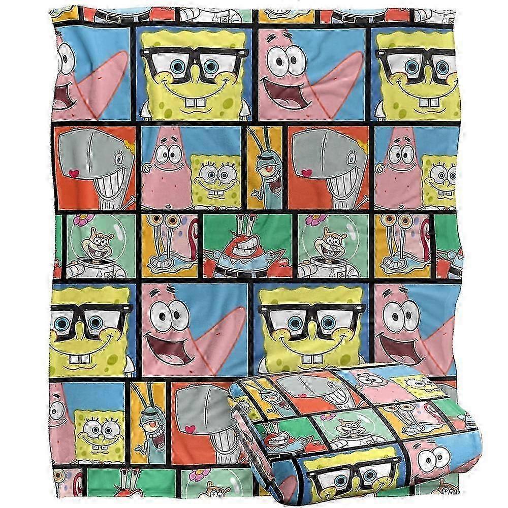 w Spongebob Blanket, Spongebob Tile Pattern Silky Touch Super Soft Throw Blanketascf20