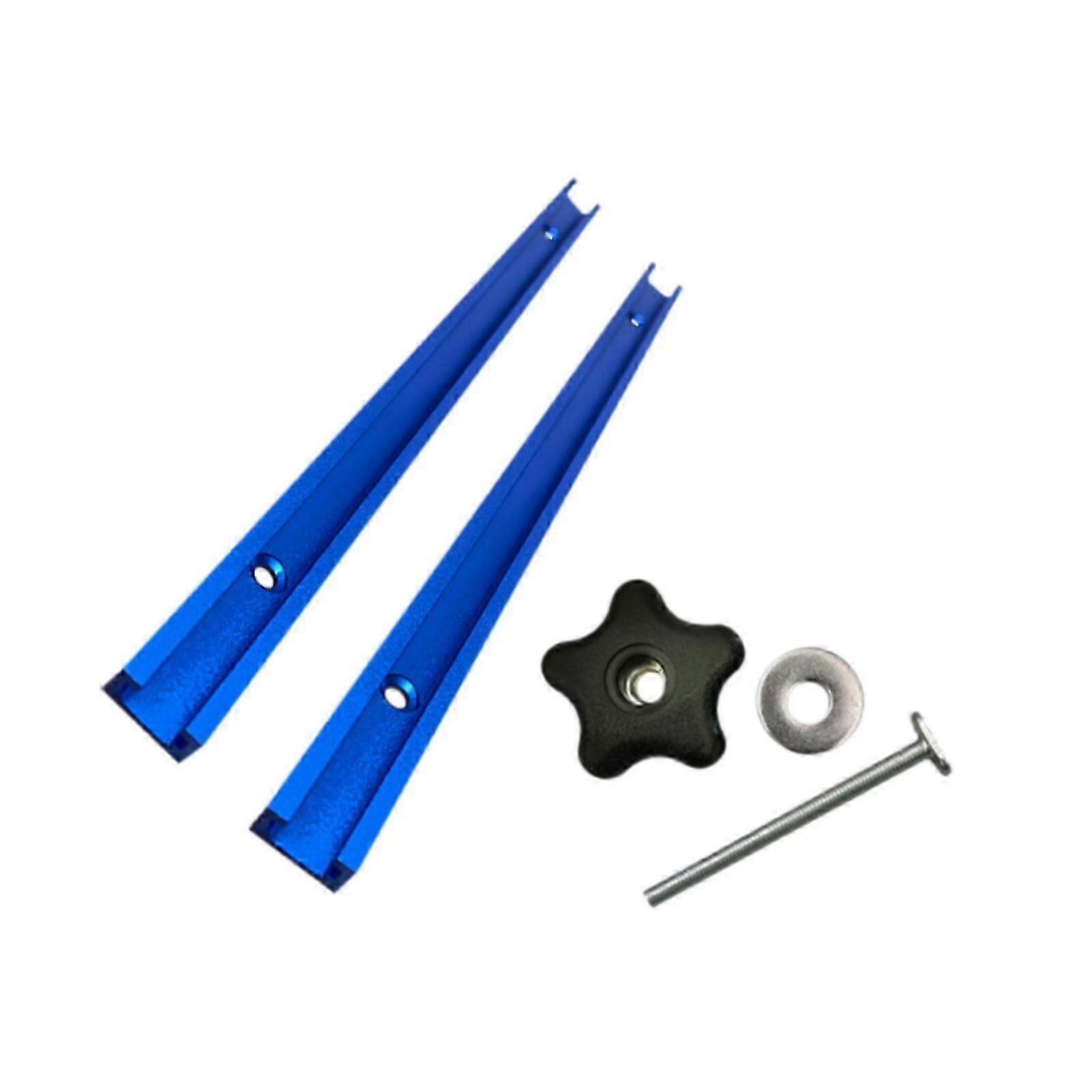 w T Track Miter Track Jig Kit Easily Install Lightweight Universal Accessories Blue