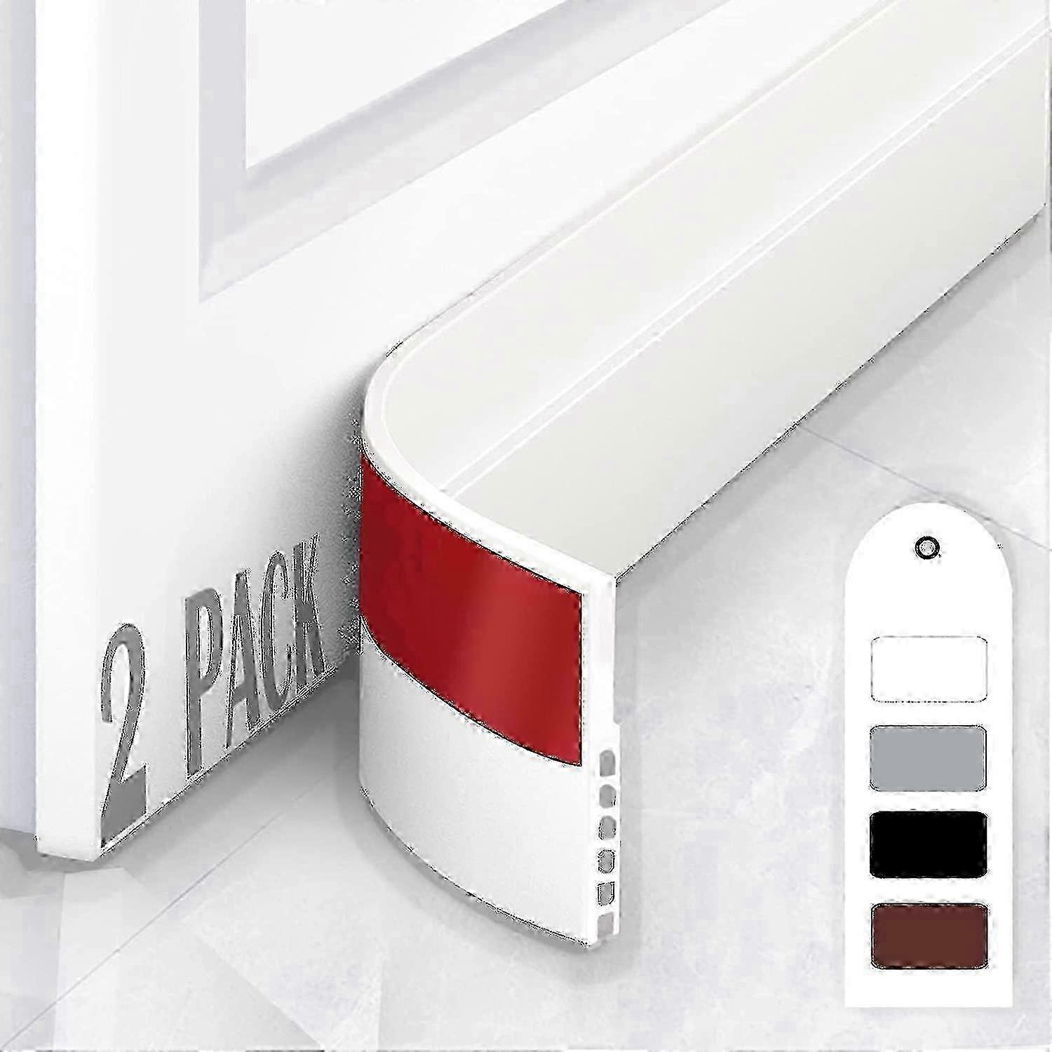 m 2-Pack Self-Adhesive Door Draught Excluder Soundproof Weather Stripping