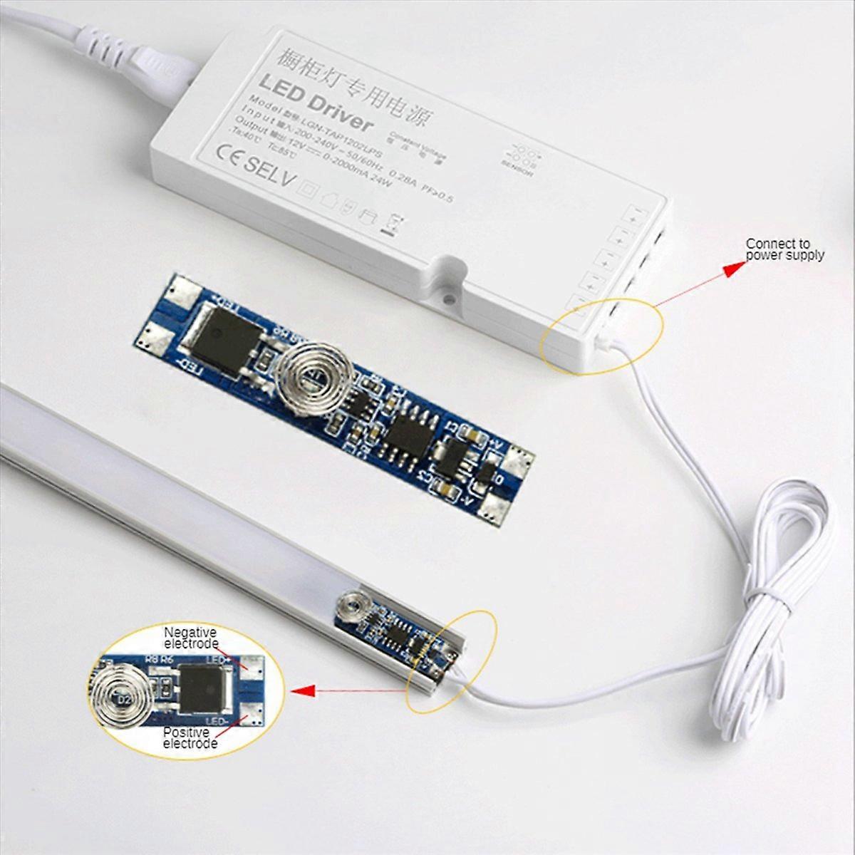 2X 5V-24V 8A Smart Intelligent LED Light Dimmer Capacitive Sensor Module PCBALED Dimming Control Tou