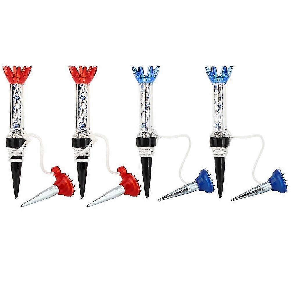 Golf Tee with String, 4 Pieces Spring Golf Practice Tees Magnetic Support