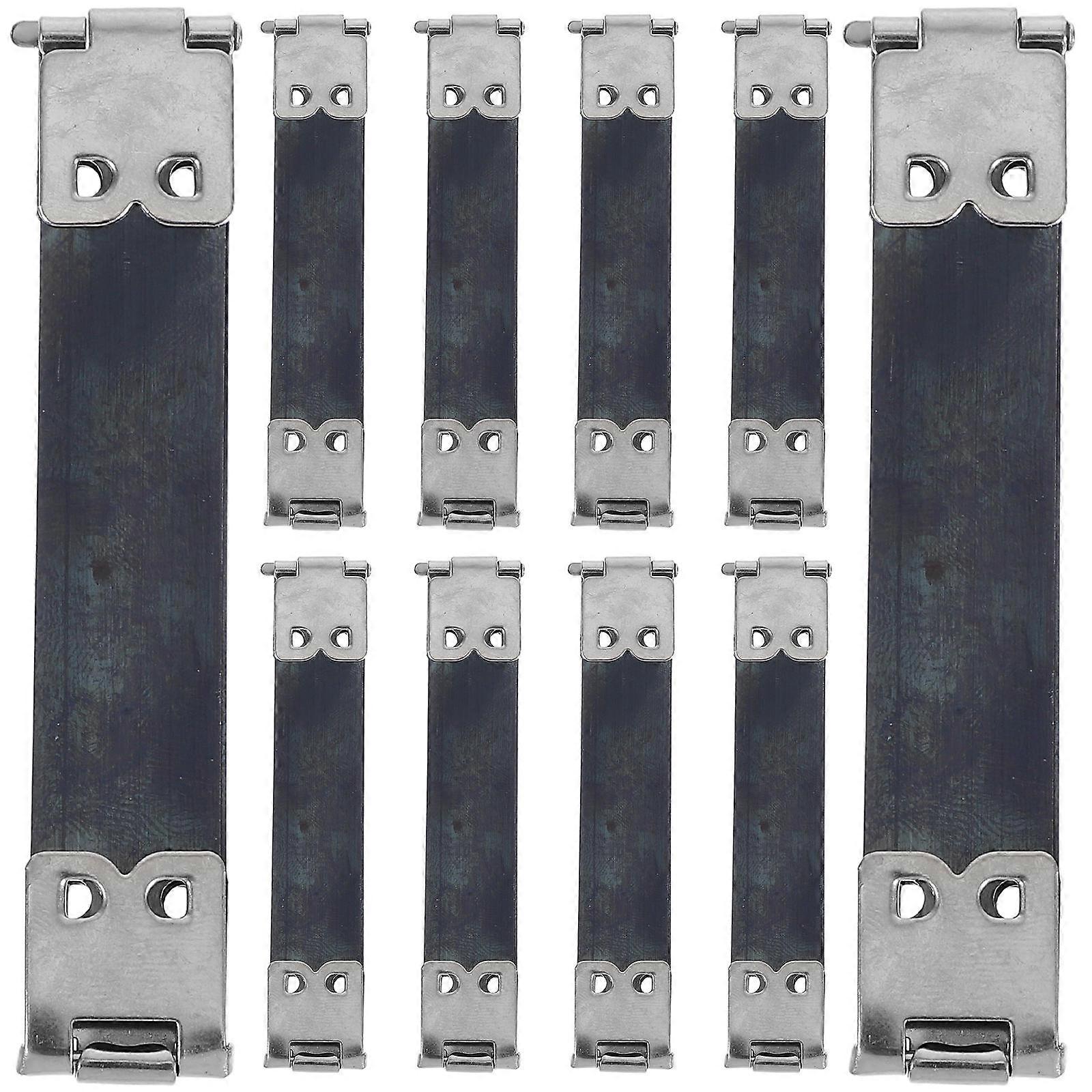 Metal Internal Flex Frames for Handbag Replacement Spring Clips 10Pcs Set