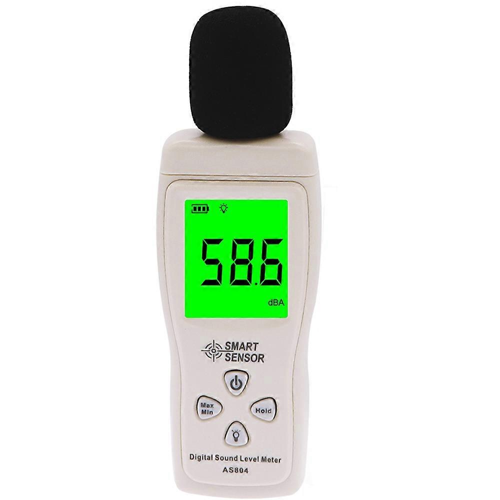 Smart Sensor AS804 Digital Sound Level Meter 30-130dBA Noise Monitoring Decibel Analyzer Portable Noise Meter for Library Office