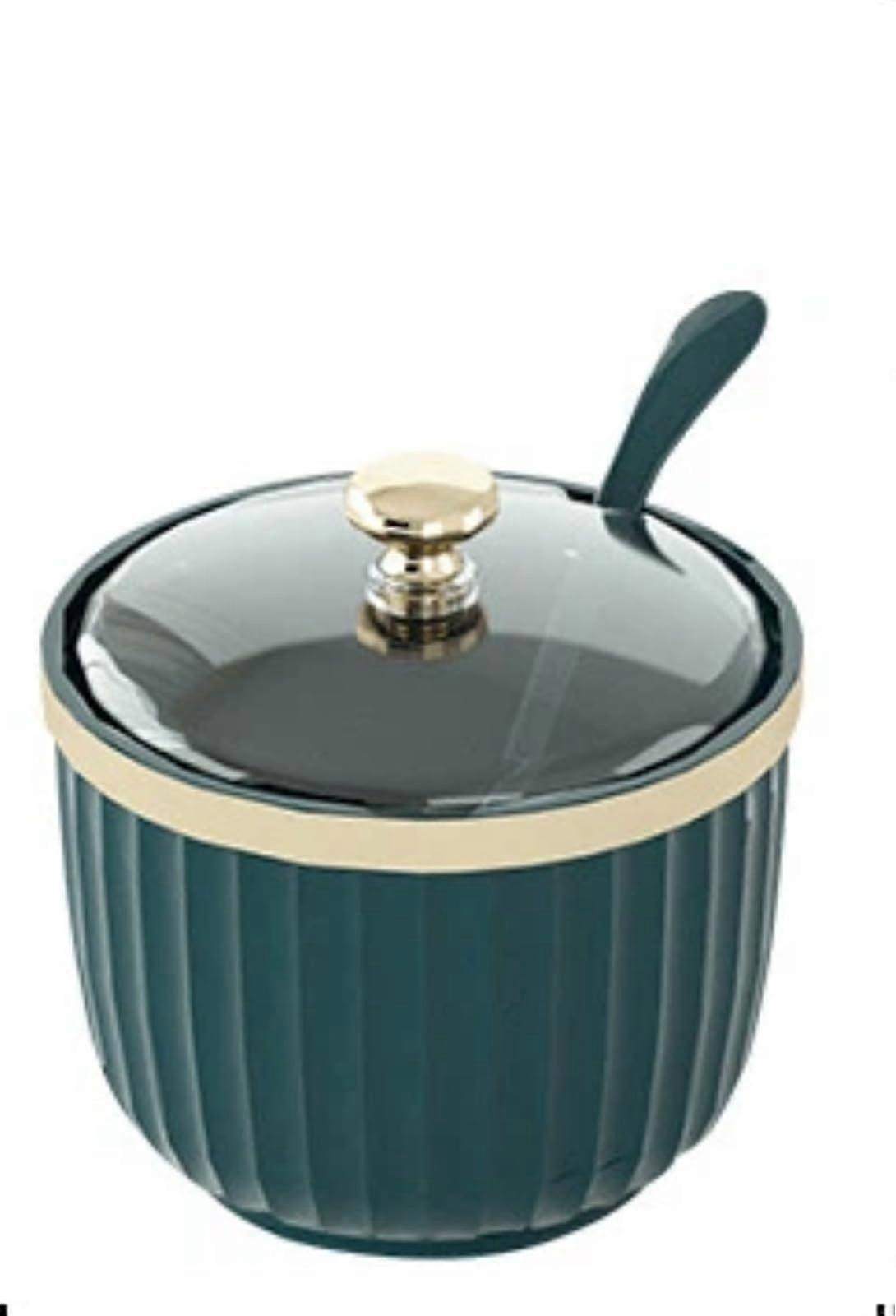 Spice Jar Set with Clear Lid, Large 500g Capacity Seasoning Containers for Kitchen Storage