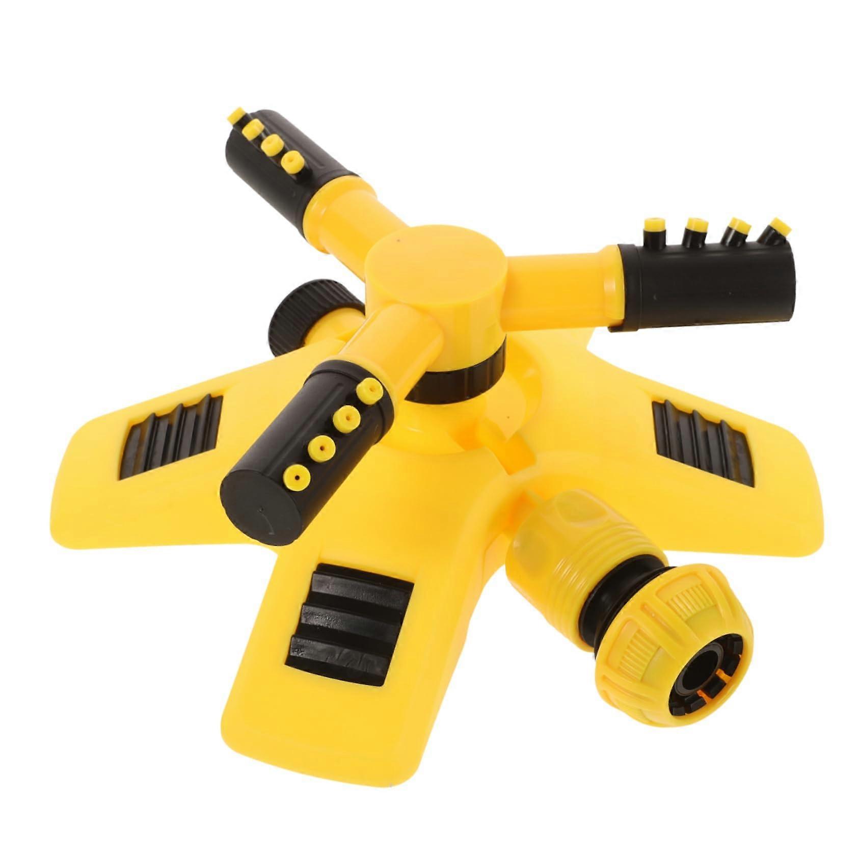 Garden Sprinkler with Adjustable Spray Coverage and 360° Rotating Tripod for Lawn and Yard