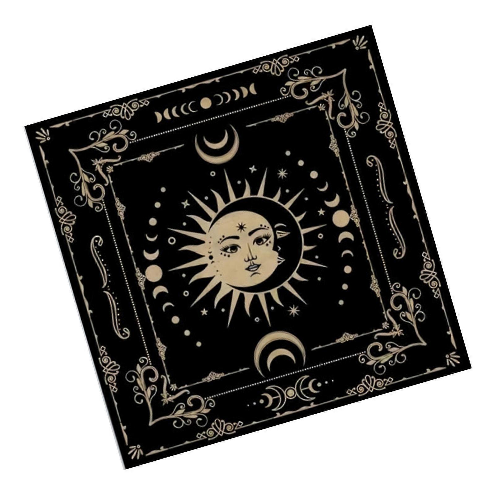 Elegant Tarots Card Spread Cloth Exquisites Soft Velvets Tarots Tablecloth for Mystical Card Readings Multicolor