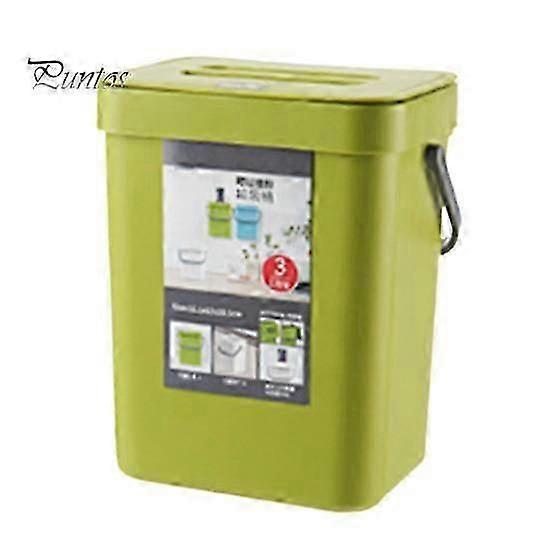Kitchen Trash Can Hanging Organic Waste Bin Large Capacity Compact Design Bathroom Garbage Bin Container with Lid