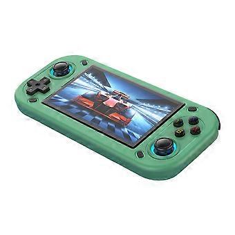 R43S Retro Handheld Video Game Console 4.3Inch Scherm -Compatibel Uit Draagbare Pocket Video Speler 64GB Games Groen