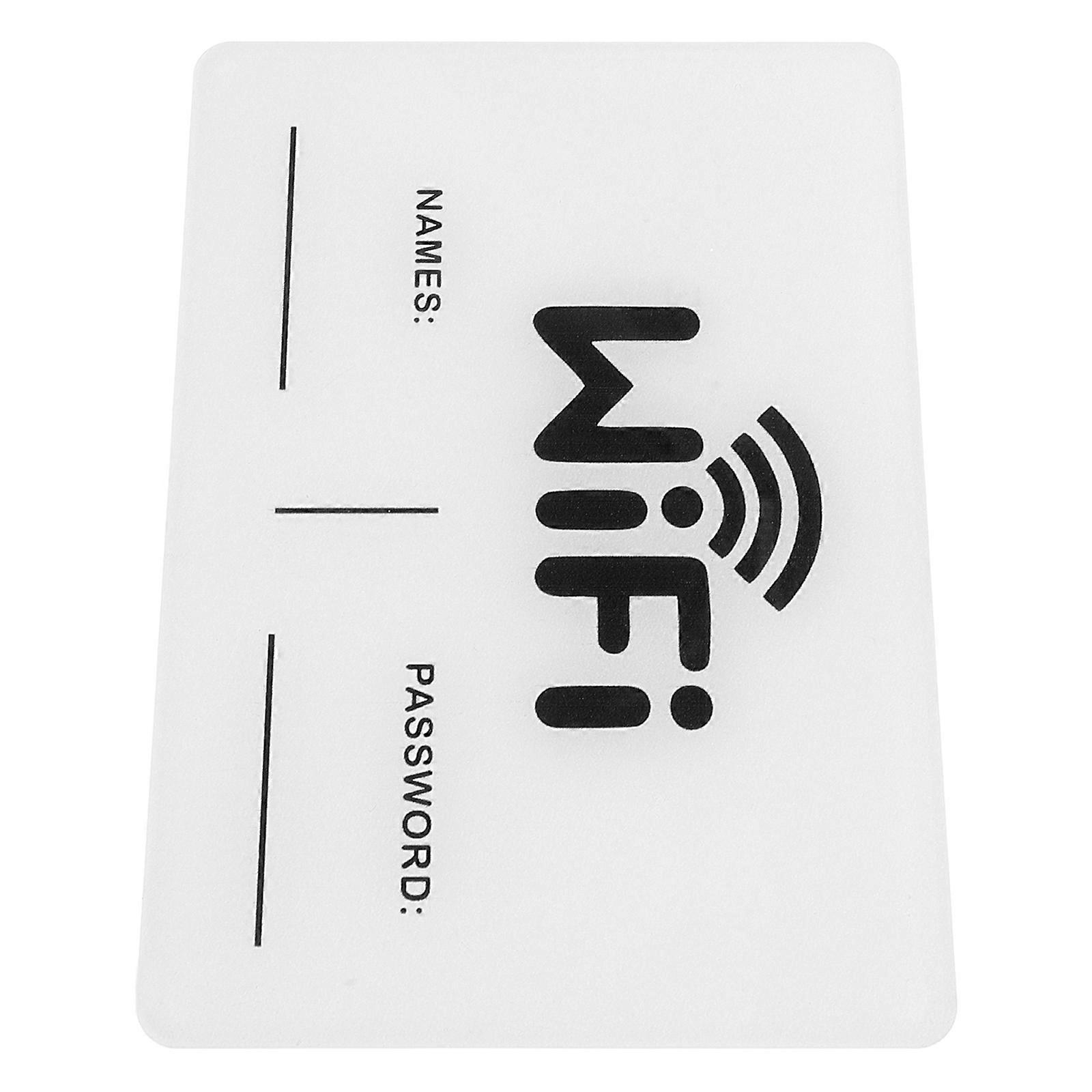 WiFi Password Sign Acrylic Display Board Wall Mounted 5Pcs for Shops
