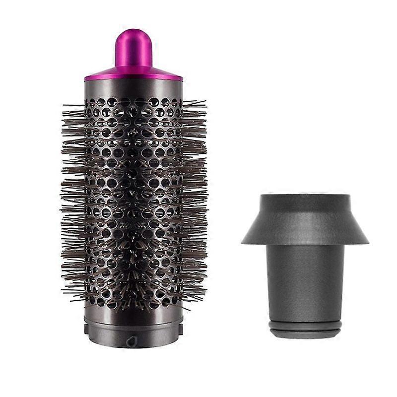 Cylinder Comb and Adapter for Styler,Rose Red & Gray