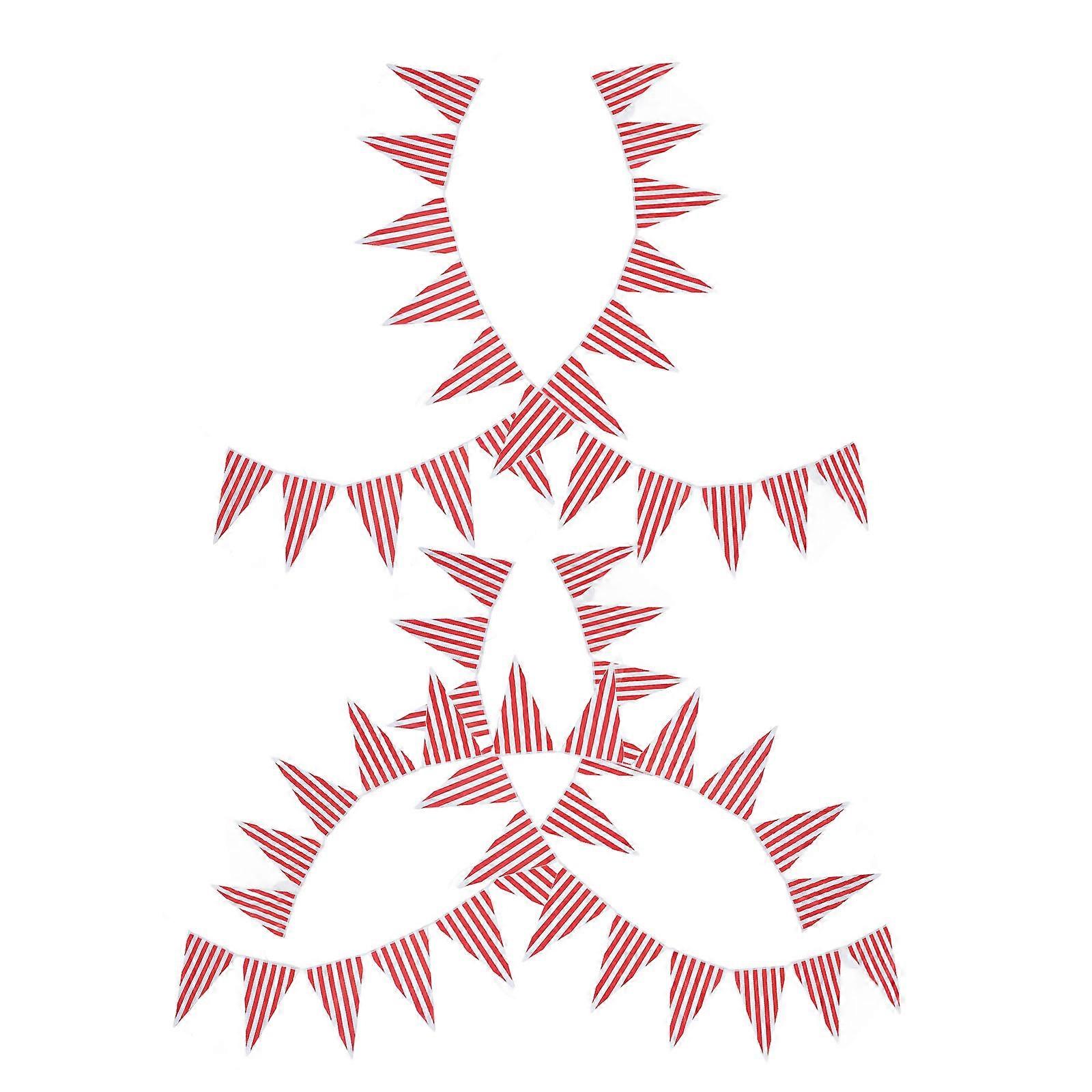 Circus Flags Checkered Flag Banner Bright Colors Triangle Party Atmosphere Enhancement 60Pcs