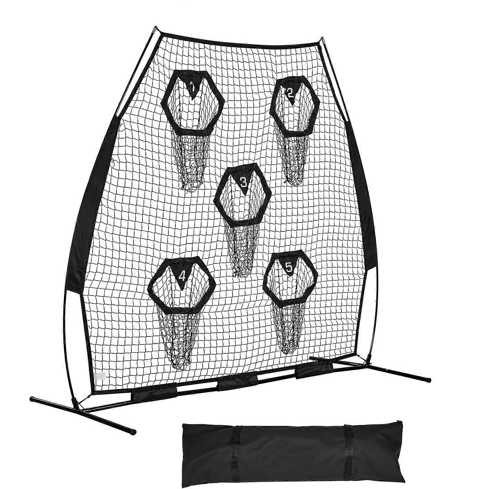 Football Trainer Throwing Net, Training Throwing Target Practice Net with 5 Target Pockets
