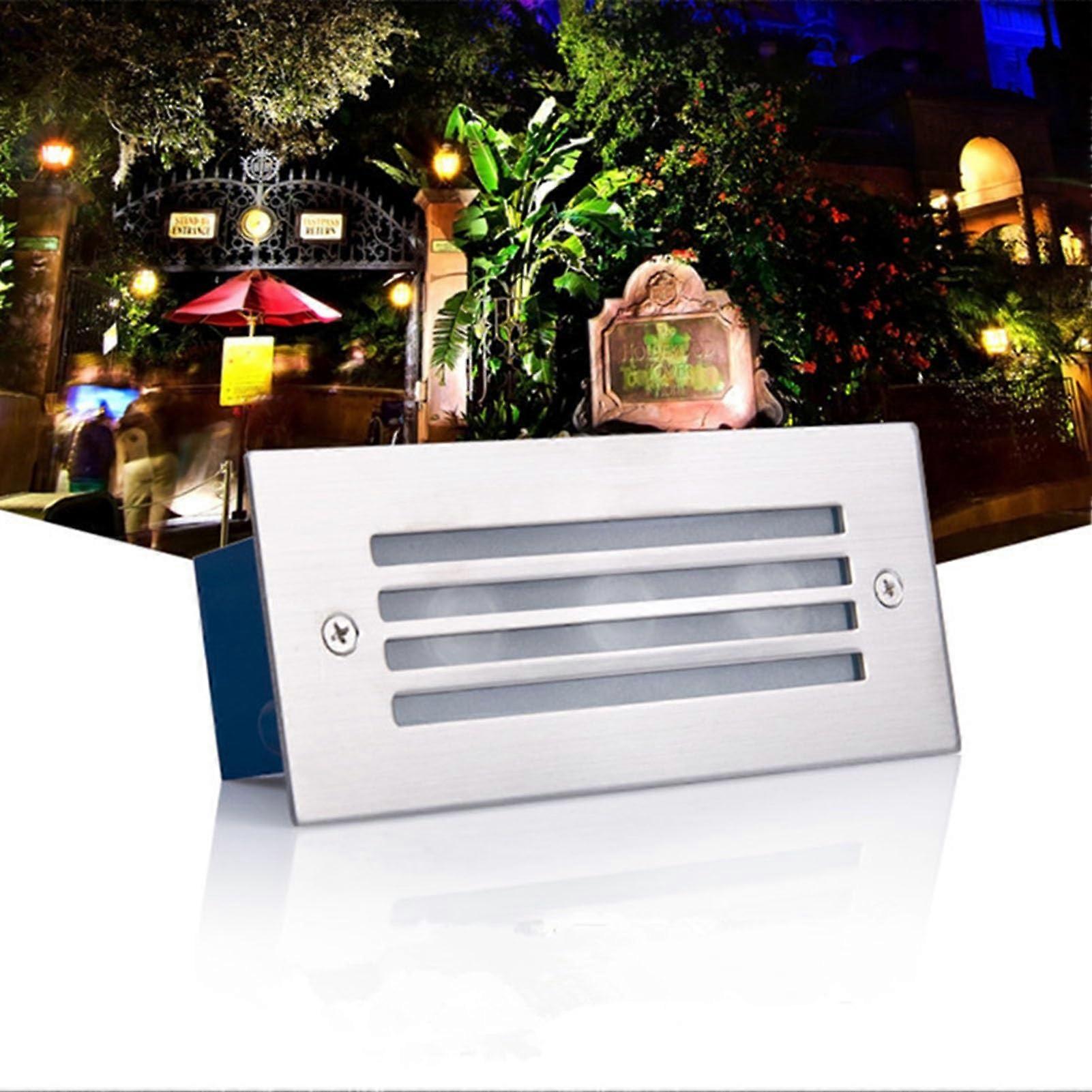LED Stair Lights IP65 Waterproof 5W Rectangular Step Spotlight 12V Outdoor Landscape Lighting White