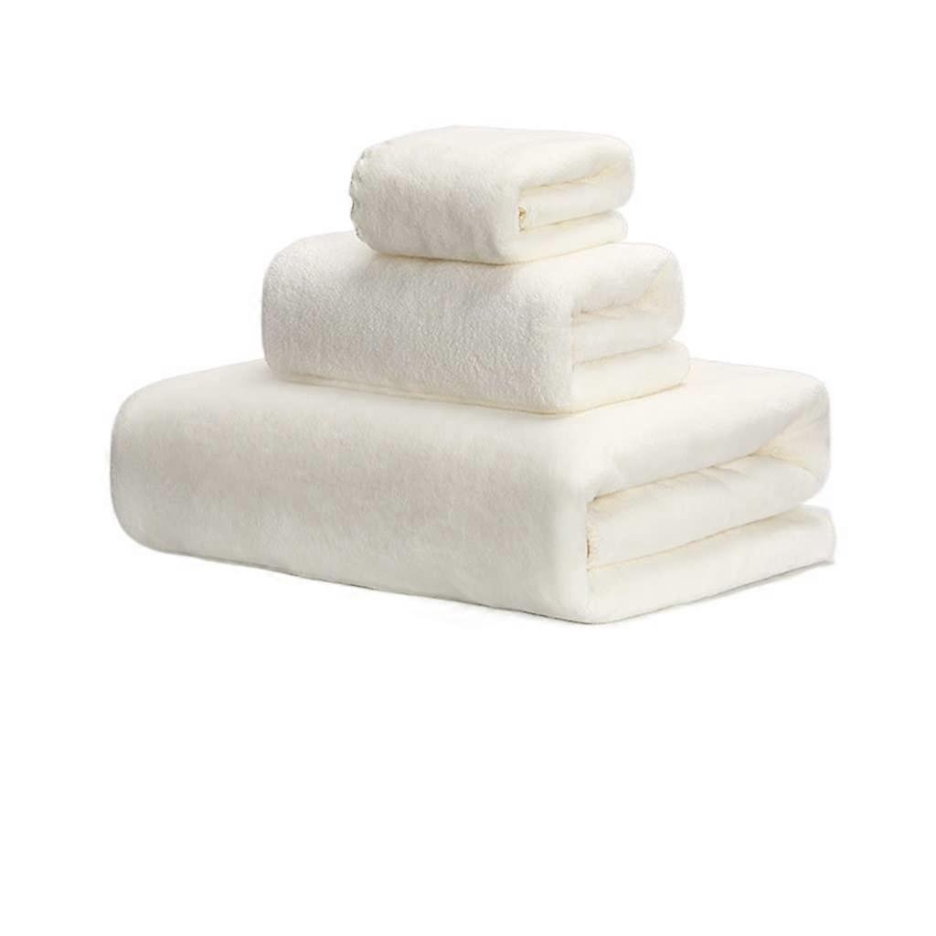 Luxury Bath Towel Set Soft Plush Quick Dry Absorbent 3pcs for Adults and Family