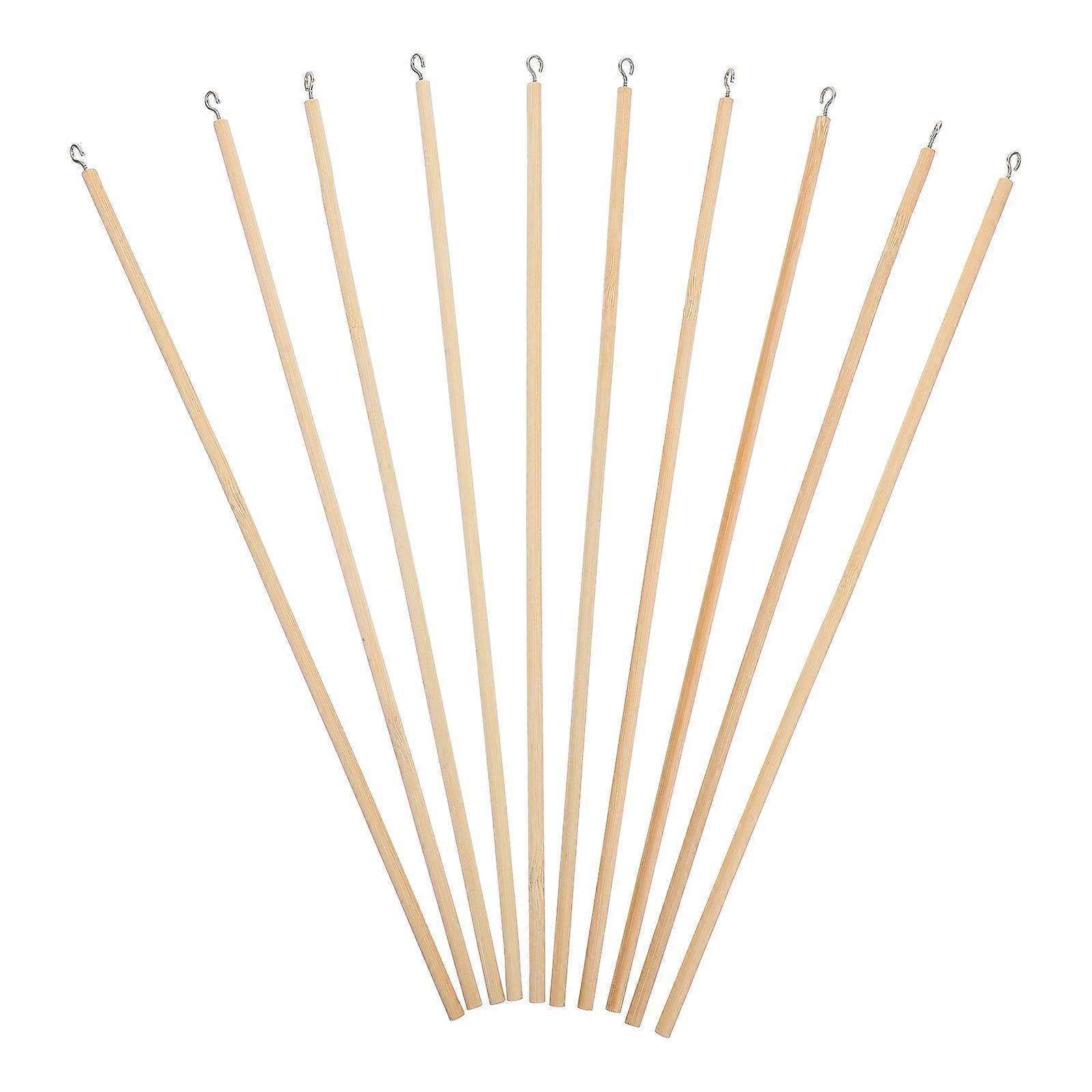 Wooden Model Sticks for Puppet Manipulation with 10Pcs Beige Sticks