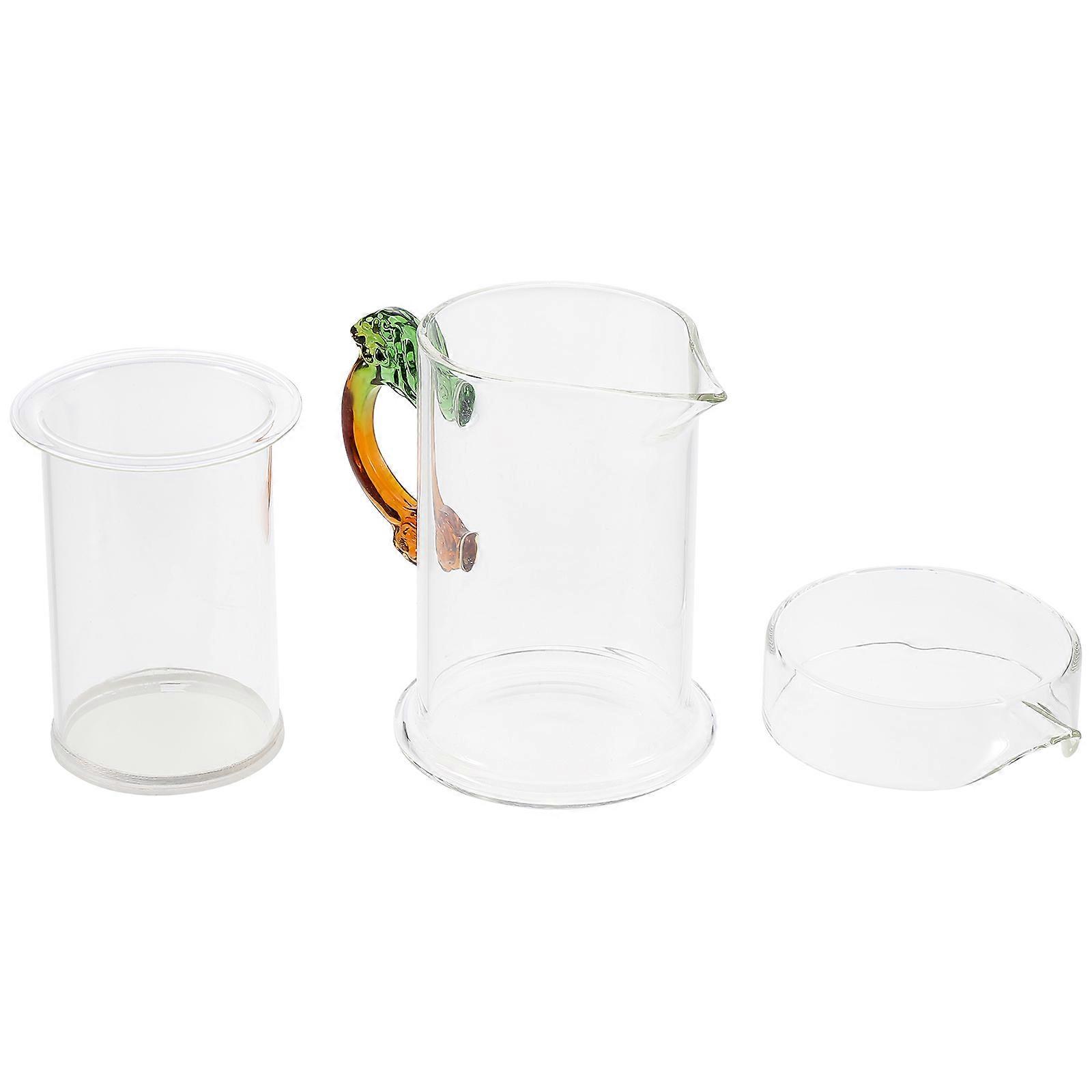 Filtration Tea Maker 6Sets Transparent Borosilicate Glass Teapot for Home