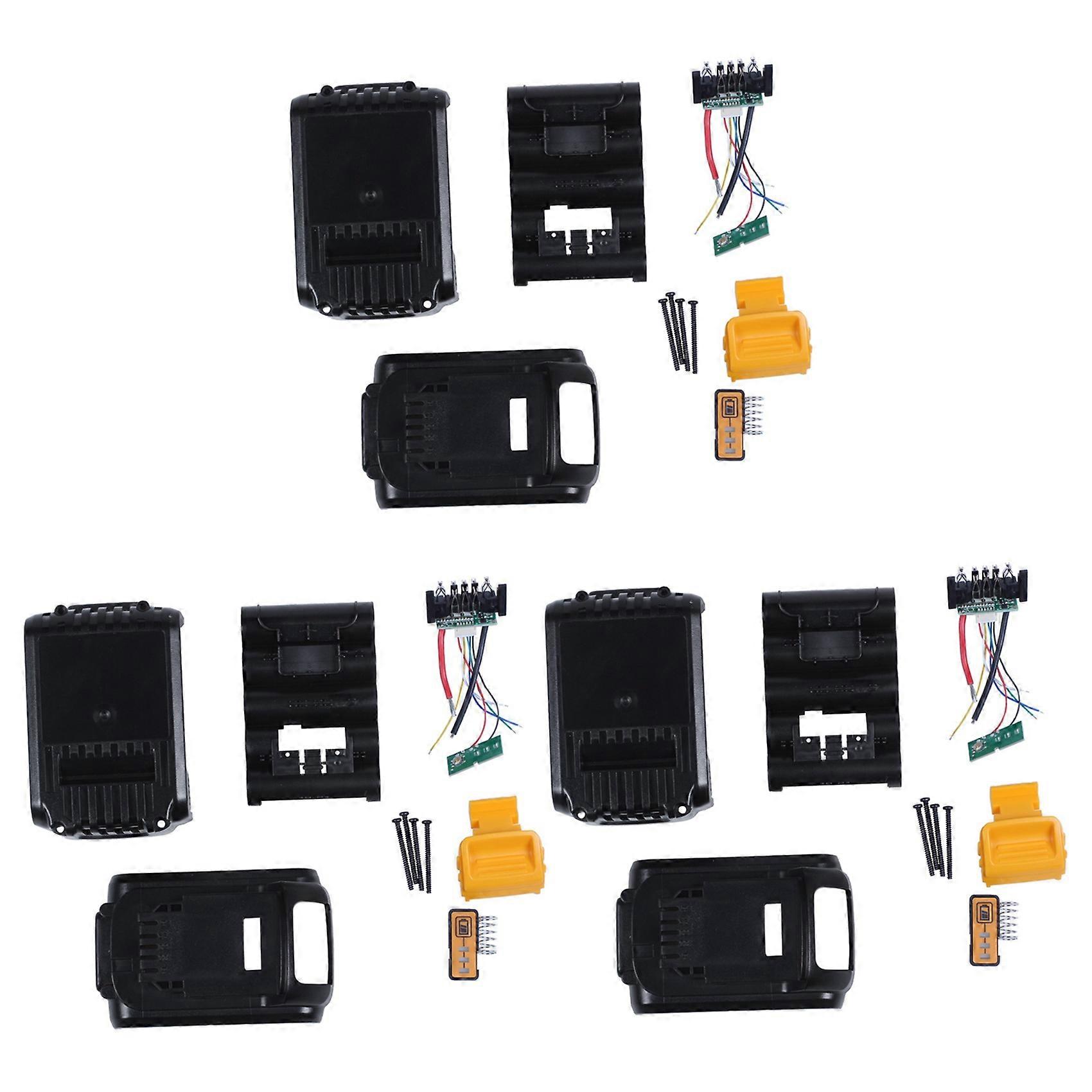 3X for Dewalt 18V 20V Battery Replacement Plastic Case 3.0Ah 4.0Ah DCB201,DCB203,DCB204,DCB200 Li-Ion Battery Cover