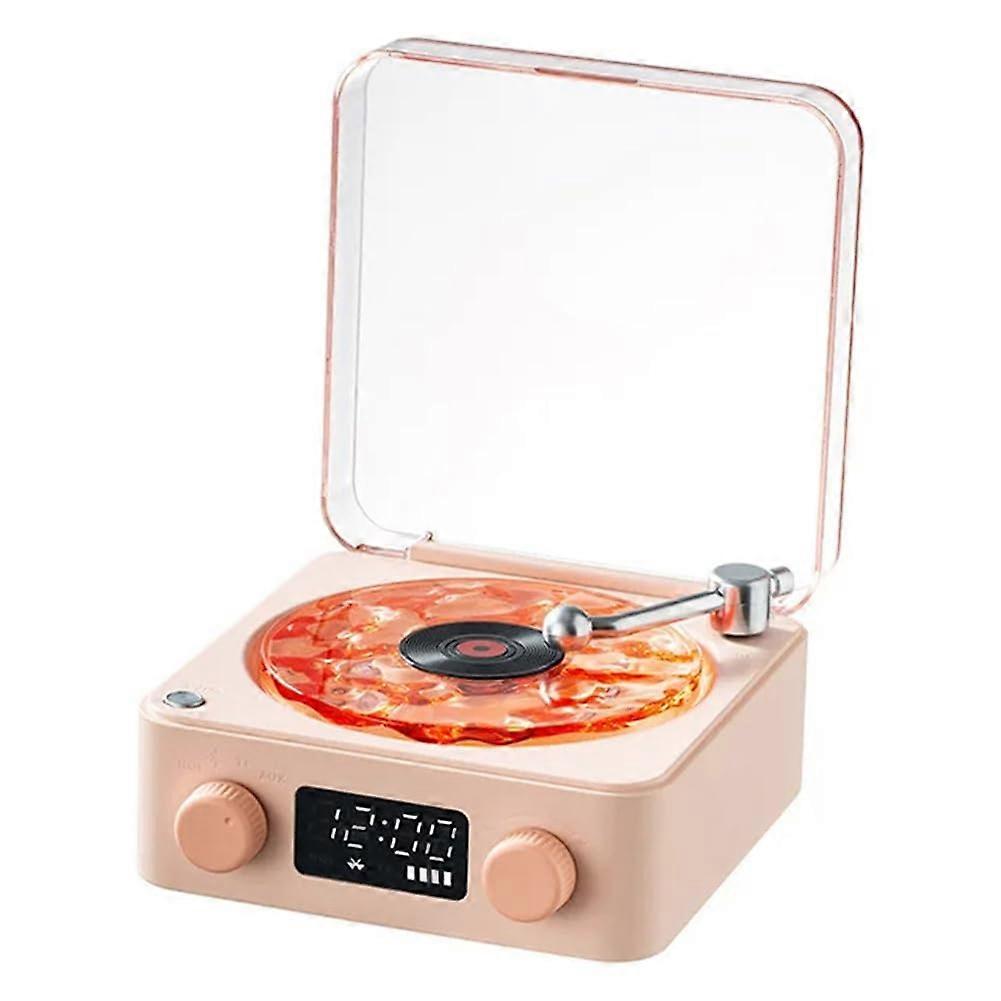Retro Record Player Bluetooth Audio Wireless Portable Subwoofer Tabletop Turntable Speaker