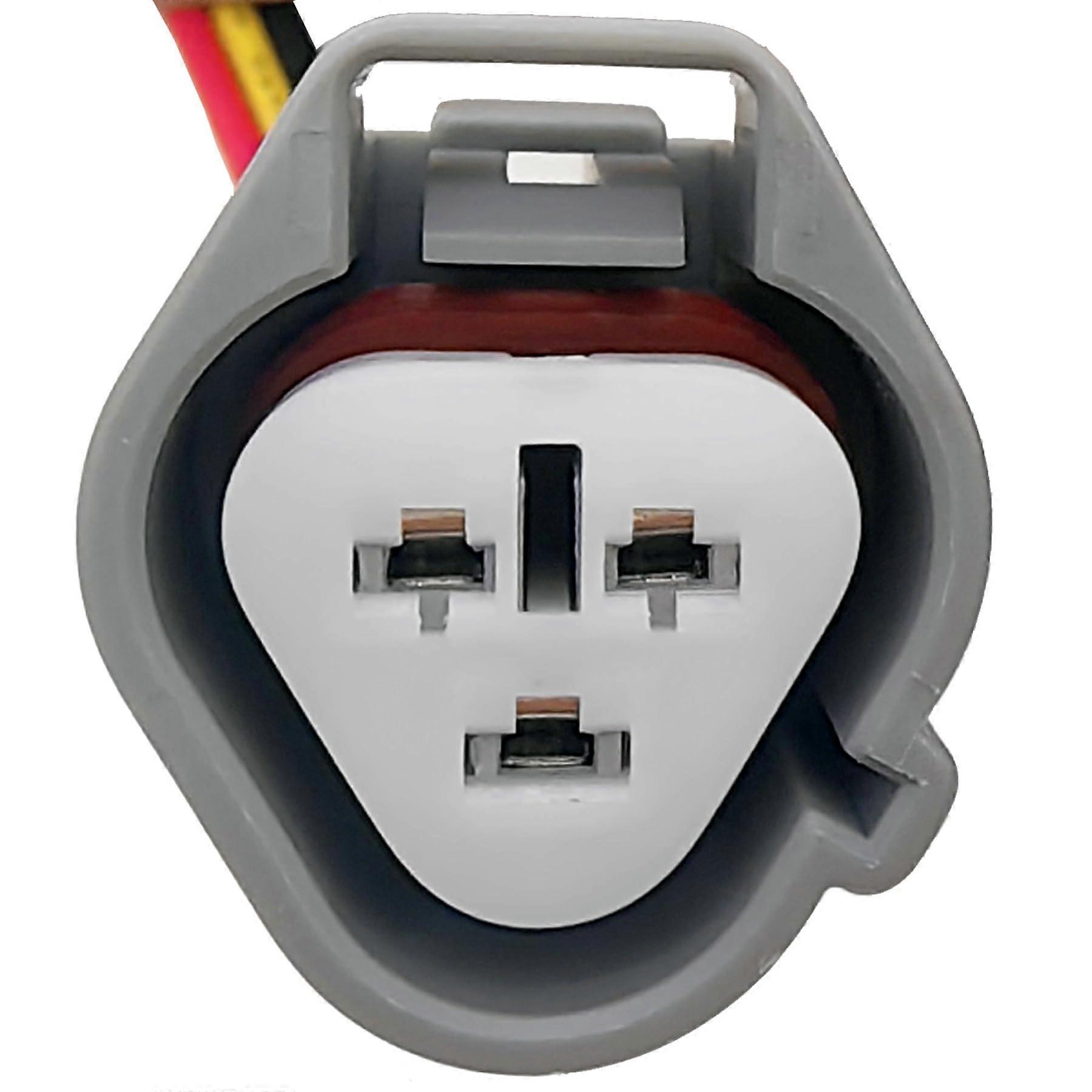 Fog Light Turn Signal 3 Wire Connector Pigtail with Durable Plastic Socket and Secure Click Fit