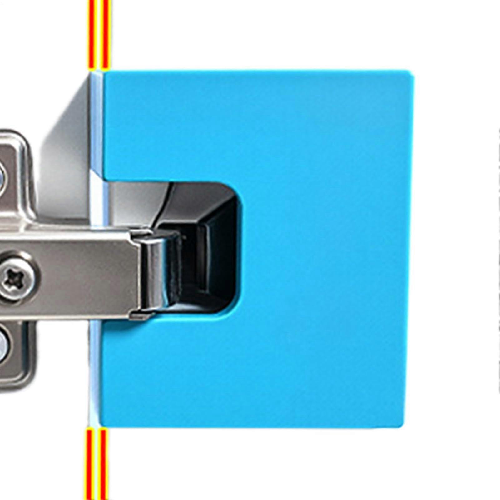 Door Hinge Jig with Magnetic Locking System, Adjustable Cabinet Hinge Alignment Tool for Woodworking