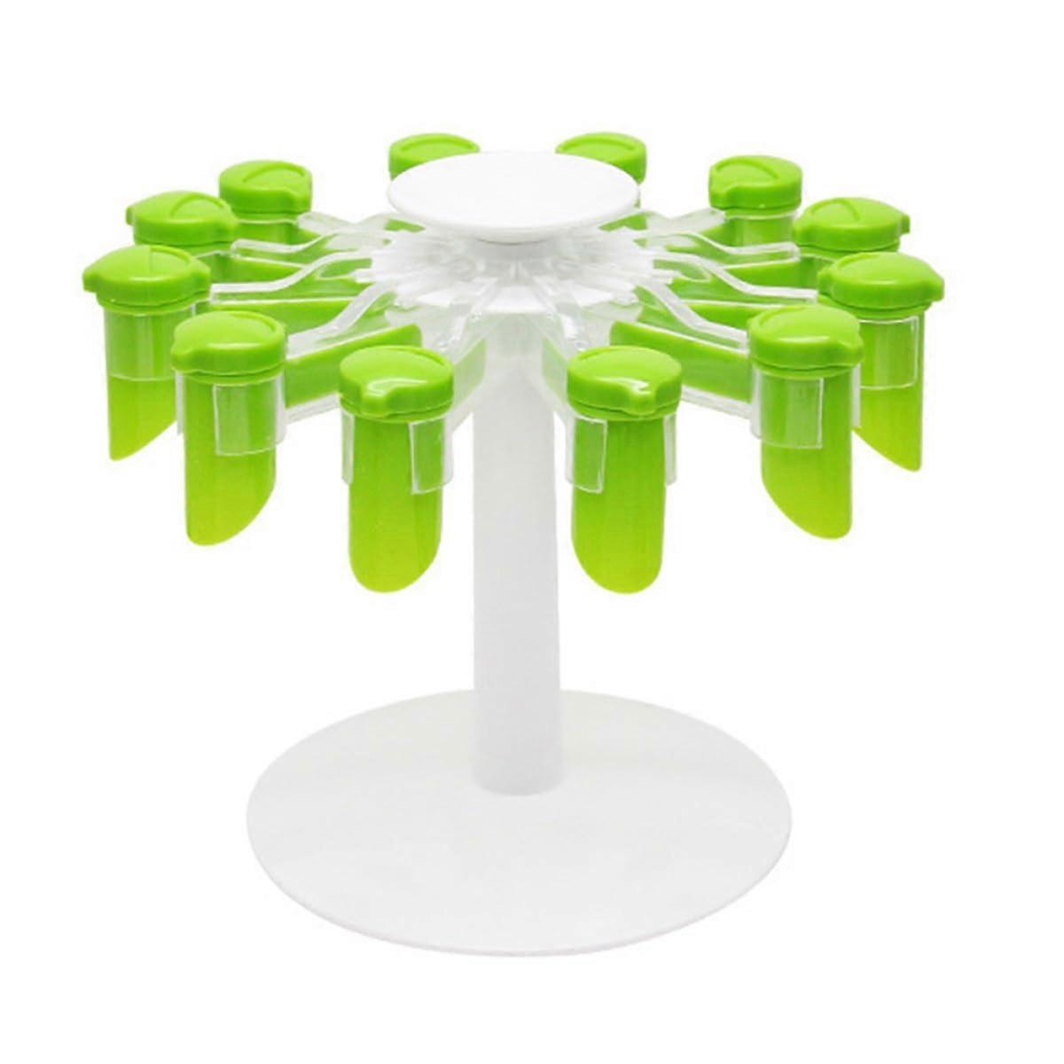 Rotating Spice Rack with Bag Clips, 360° SpaceSaving Organizer for Kitchen Countertop and Pantry