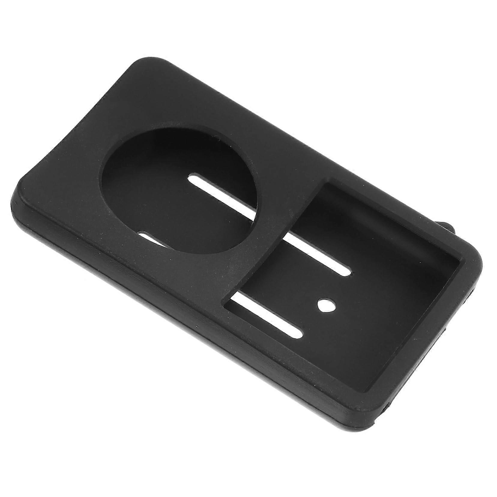 Music Player Case Black Silicone MP3 Player Sleeve Shockproof Scratchproof with Clip