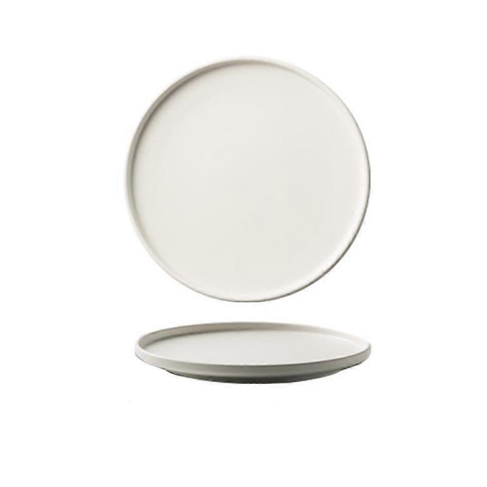 Ceramic Steak Plate Flat Dessert Tray Tableware Western Dish  Snacks