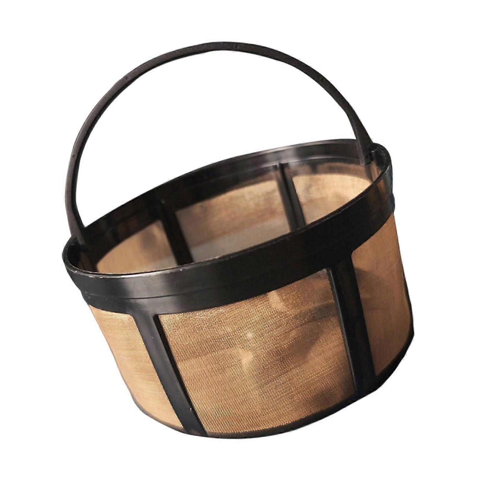 Coffee Maker Filter Basket Stainless Steel Mesh for 12 Cup Maker Universal Reusable Design